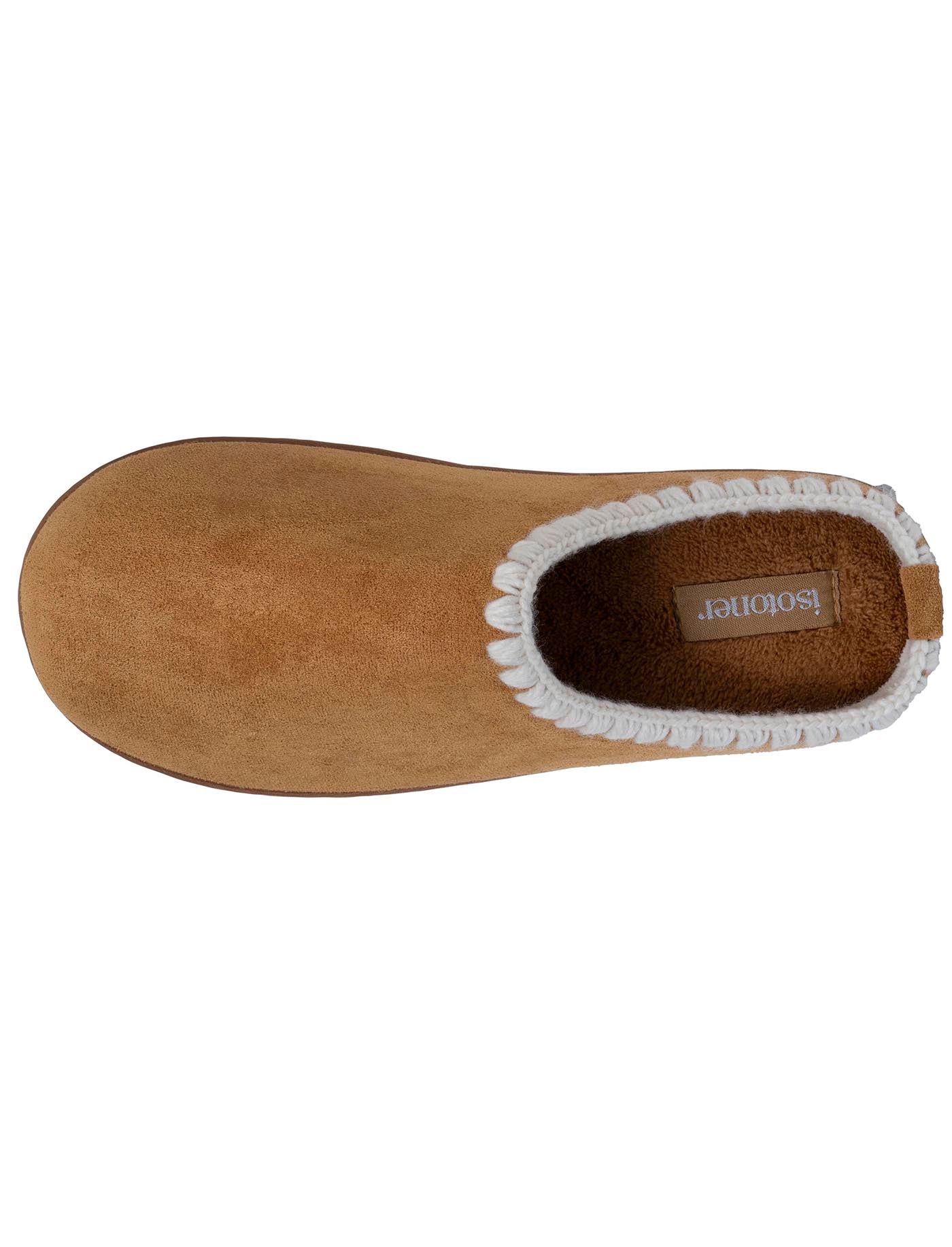 isotoner-chaussons-mules-femme-plateforme-camel-liser image 7