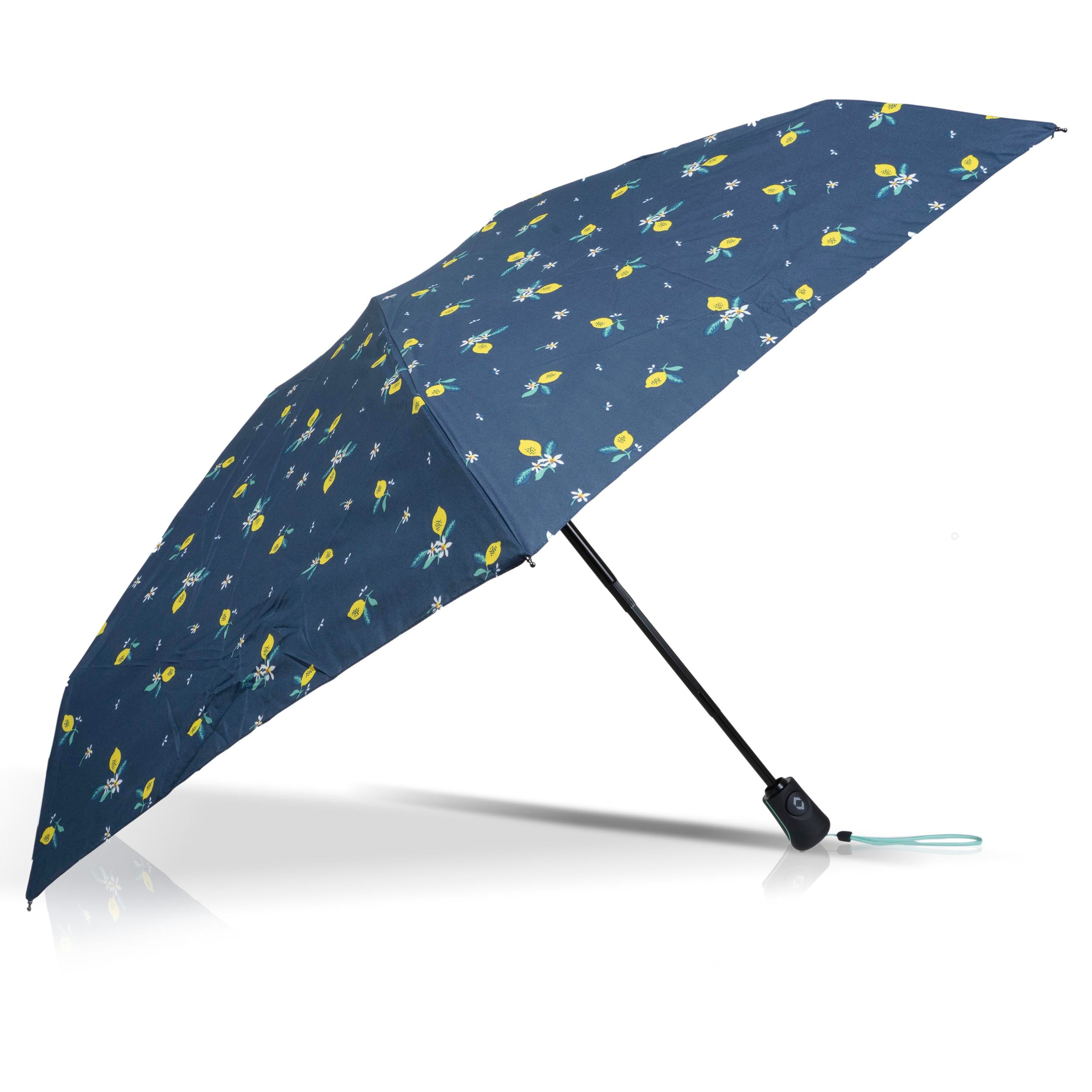 isotoner-parapluie-mini-auto-citron-jaune image 2