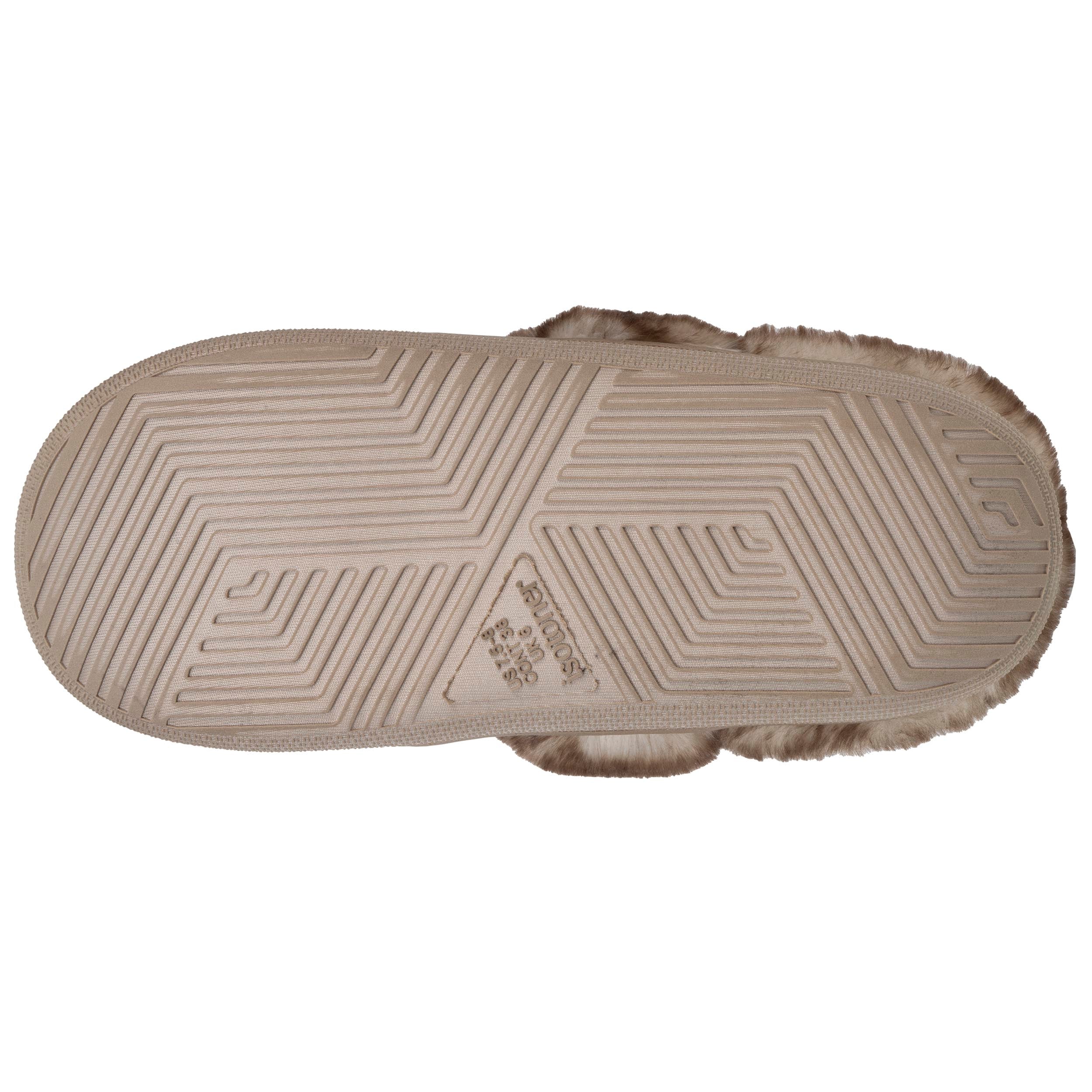 isotoner-chaussons-mules-femme-bloup-l-opard-beige-confort-nuage image 4