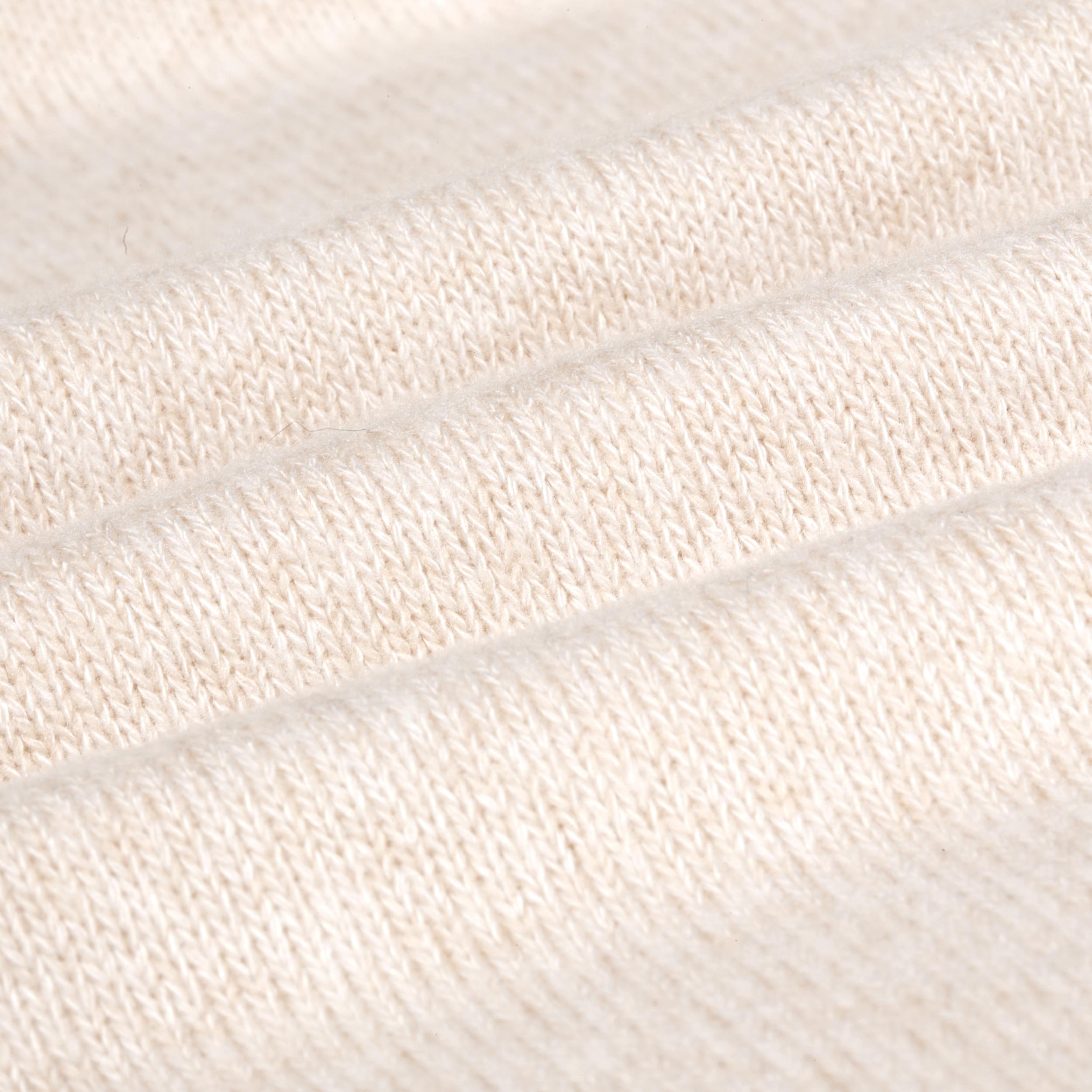 isotoner-t-shirt-col-carr-femme-beige-viscose-ecovero-dentelle image 5