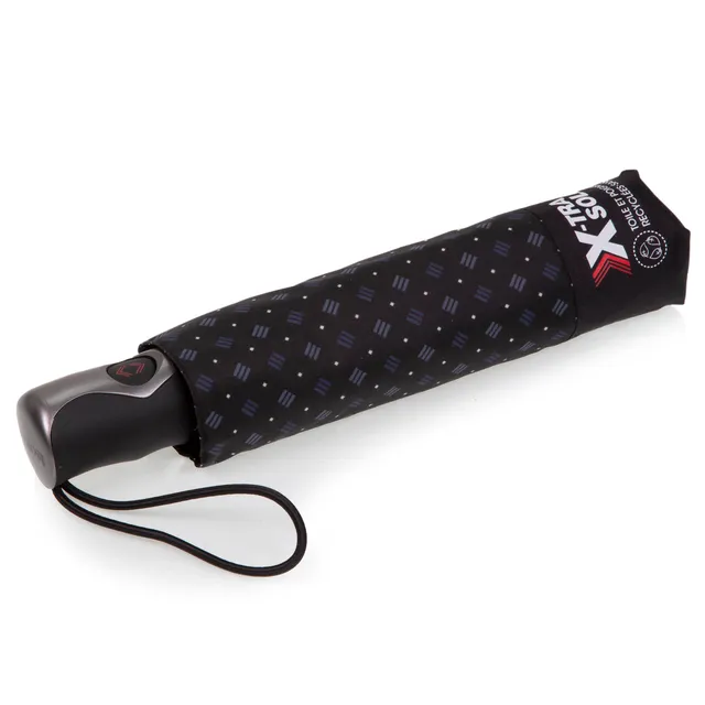 isotoner-parapluie-x-tra-solide-pliant-cravate-trait-homme image 1