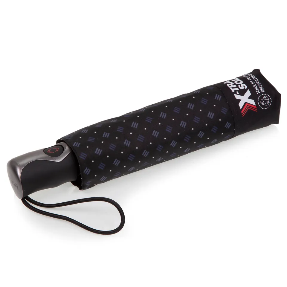 isotoner-parapluie-x-tra-solide-pliant-cravate-trait-homme image 1