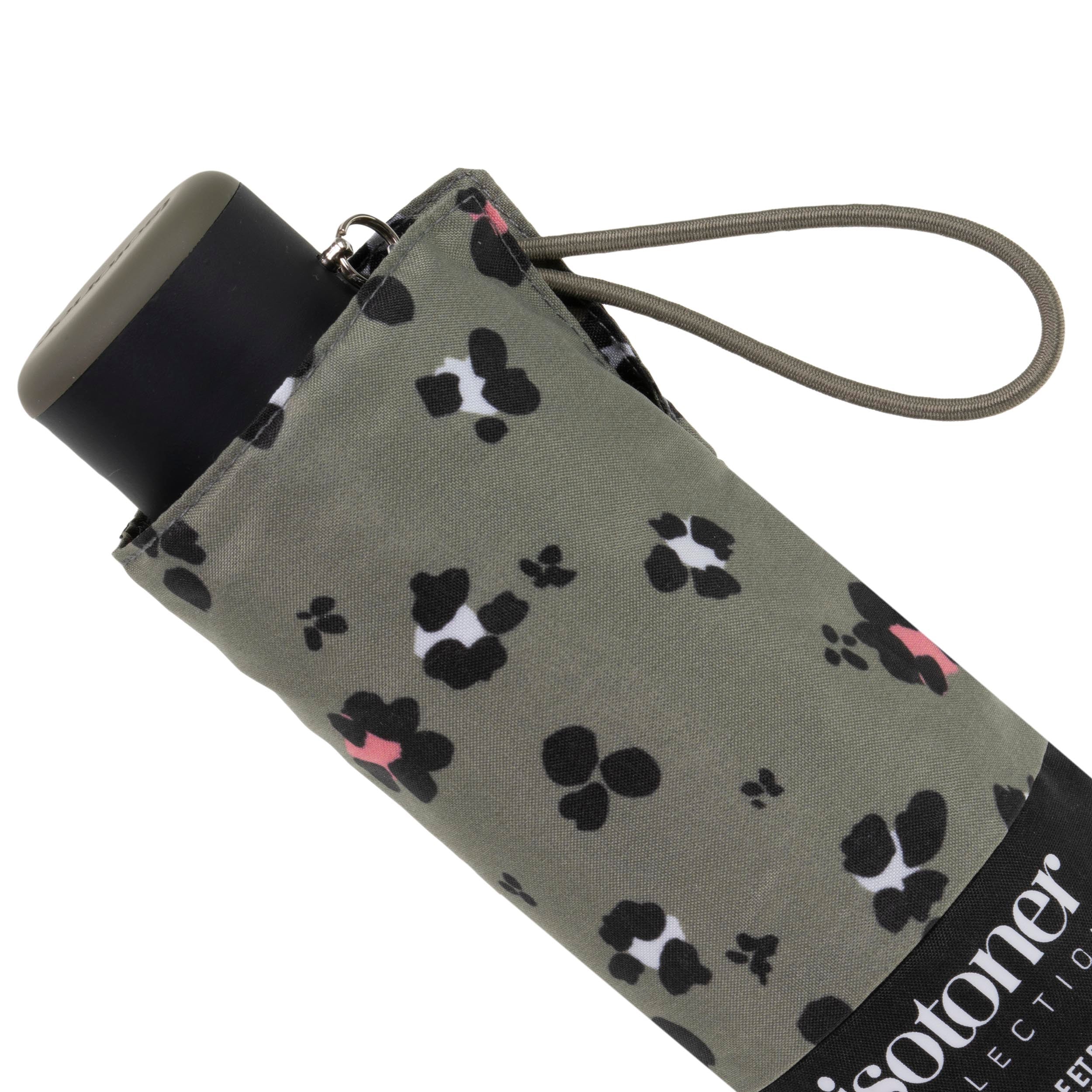 isotoner-parapluie-mini-slim-l-opard-kaki image 5