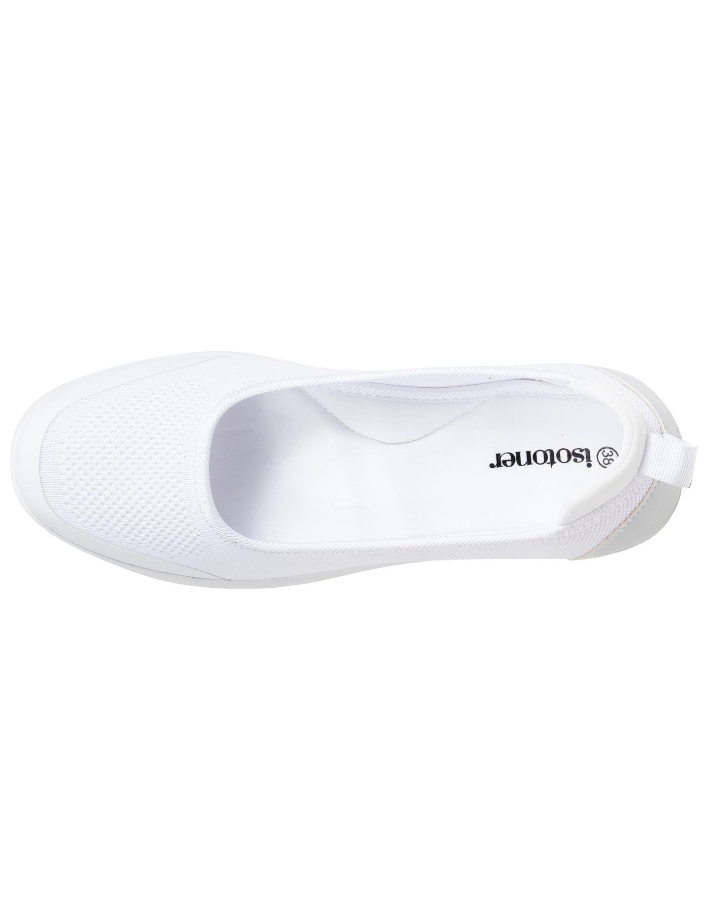 isotoner-ballerines-femme-slip-on-blanc-everywear image 7