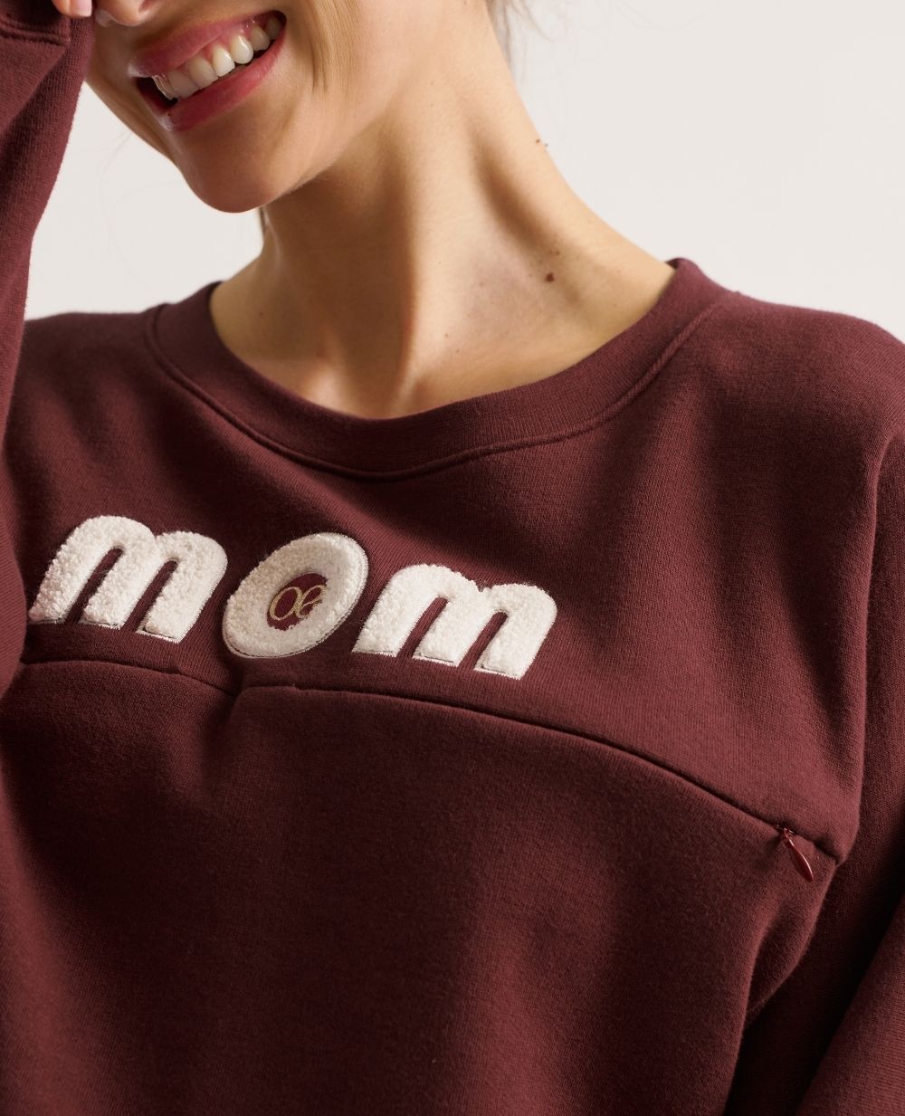 cache-c-ur-mom-sweat-de-grossesse-et-allaitement-prune image 6