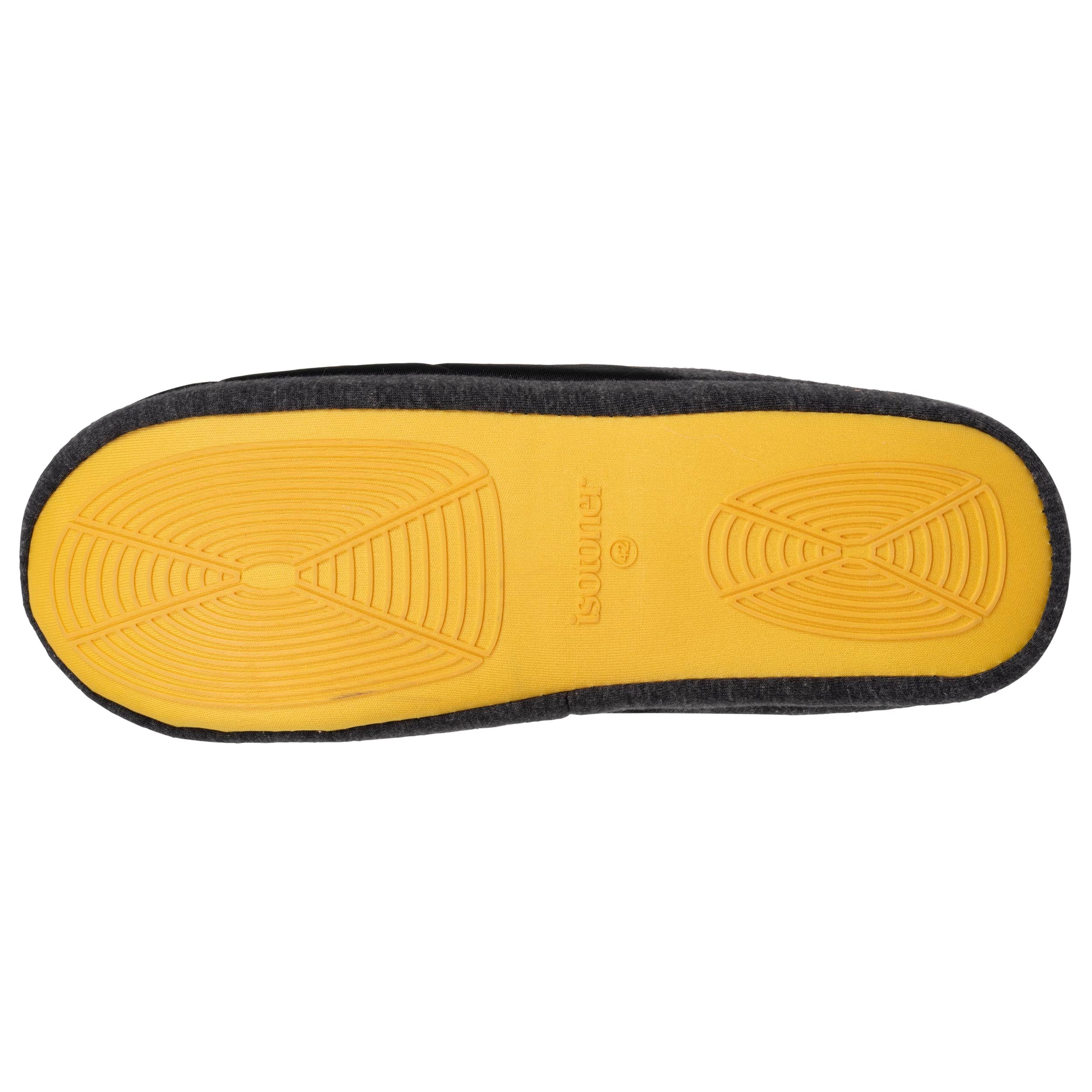 isotoner-chaussons-mules-homme-nylon-noir image 4