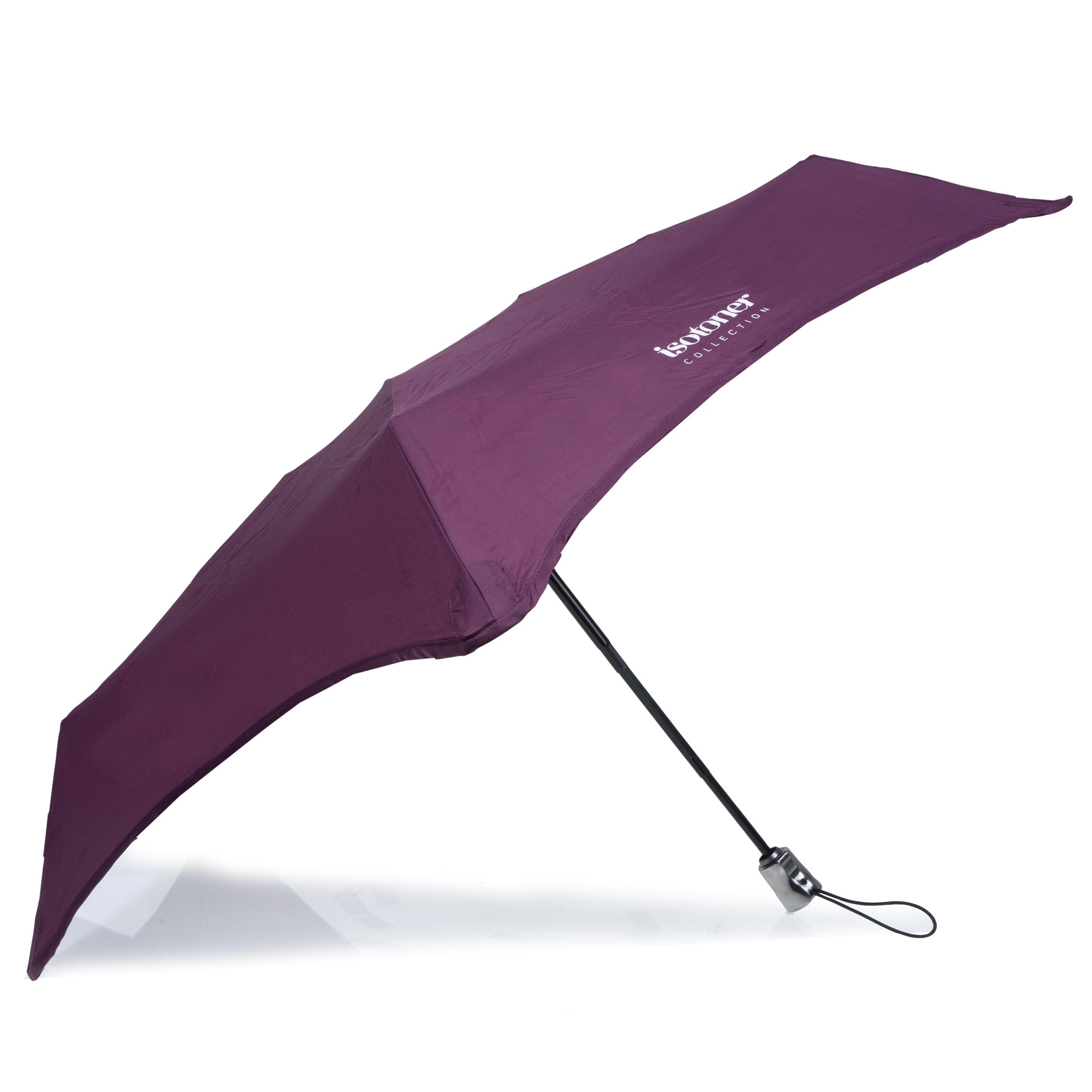 isotoner-parapluie-x-tra-solide-alpha-28-cm-prune image 2