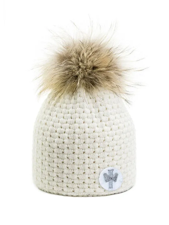 bonnet-pipolaki-foggia-femme-hiver-cachemire-laine-blanc-gris image 1