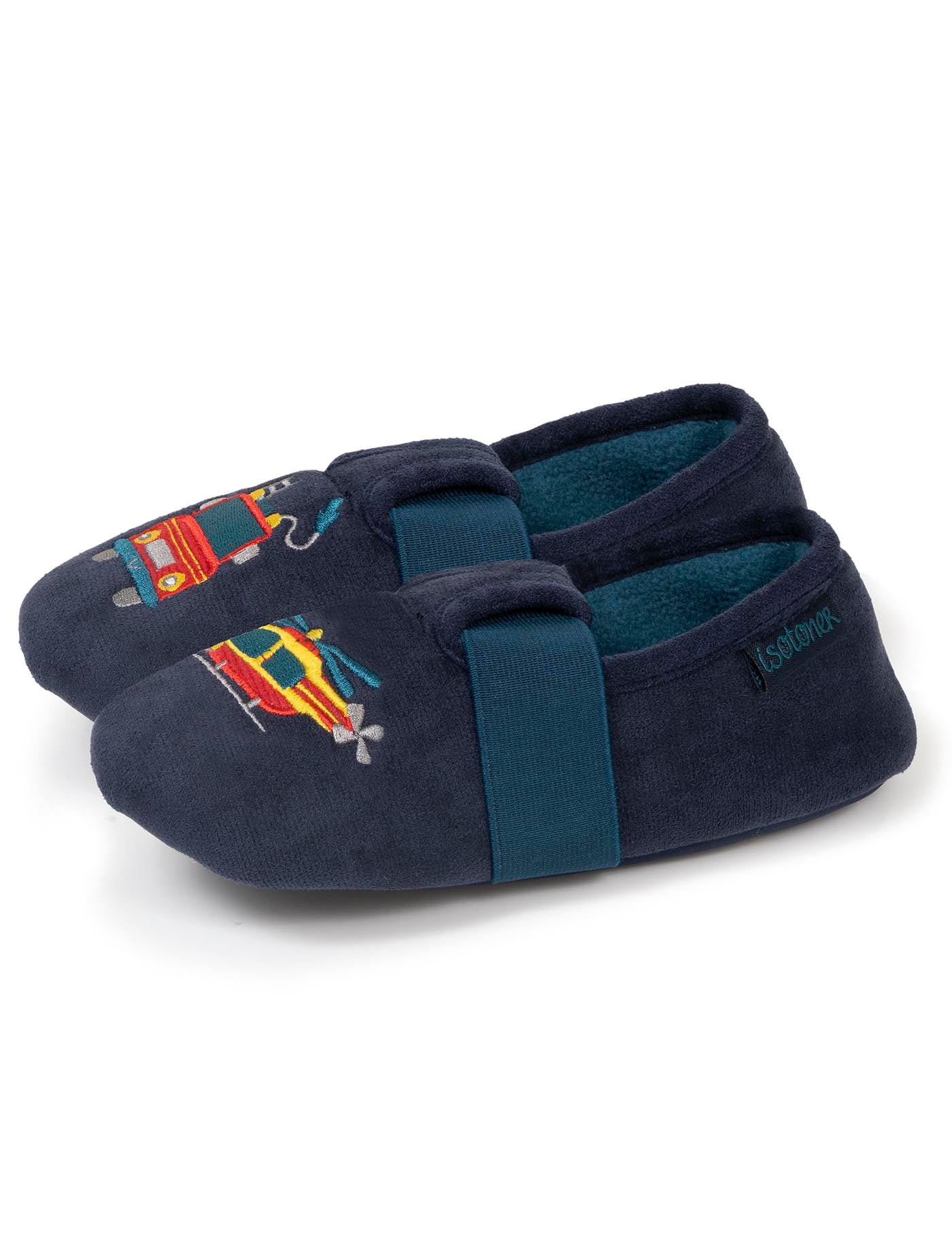 isotoner-chaussons-slippers-gar-on-pompier-marine image 6