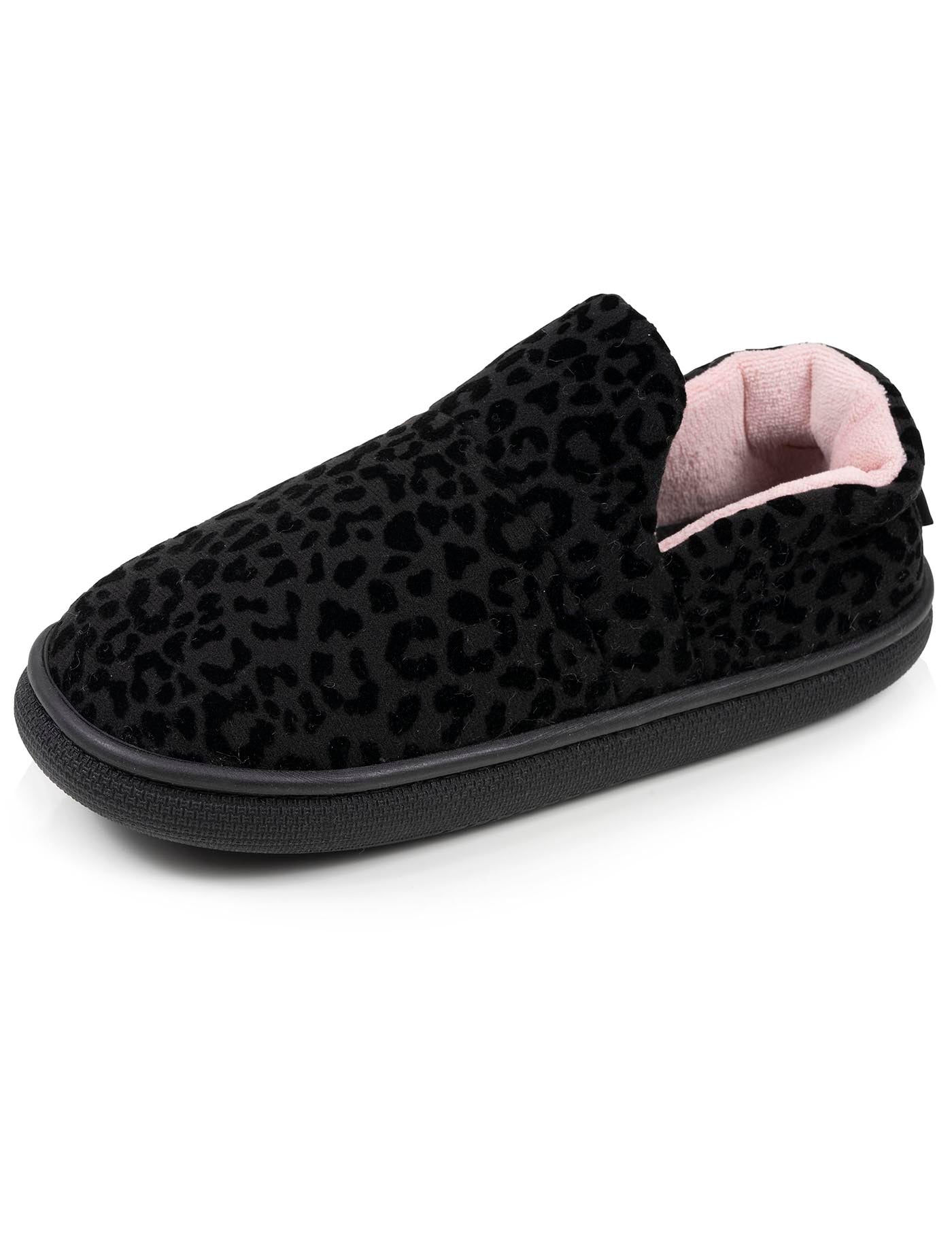 isotoner-bloup-femme-chaussons-slippers-noir-l-opard image 6