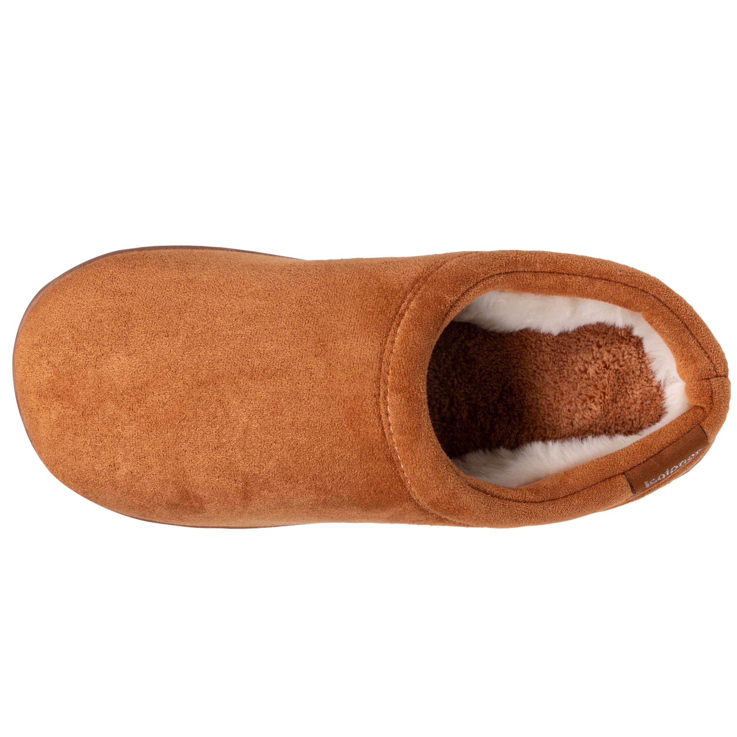 isotoner-chaussons-mules-plateforme-femme-camel image 2