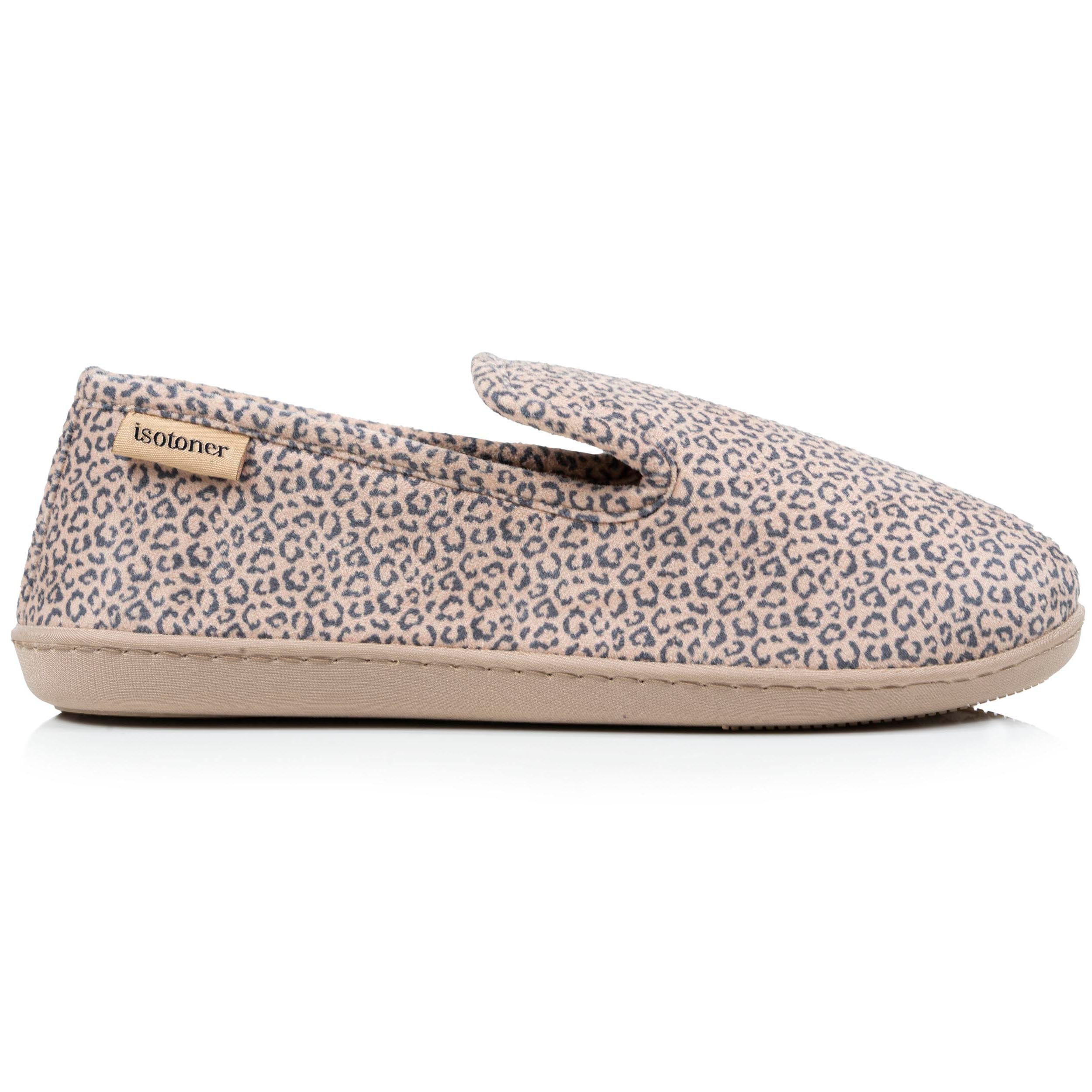 isotoner-chaussons-charentaises-femme-l-opard-beige image 8