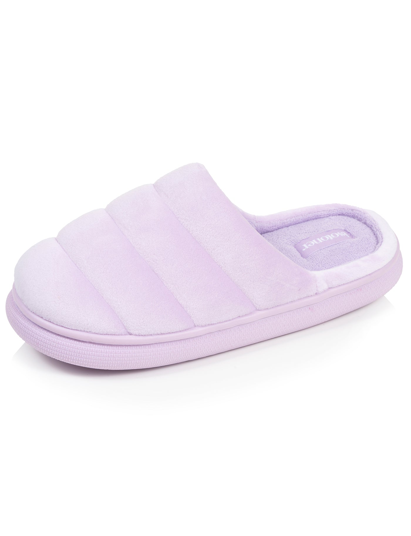 isotoner-chaussons-mules-femme-bloup-lilas image 6