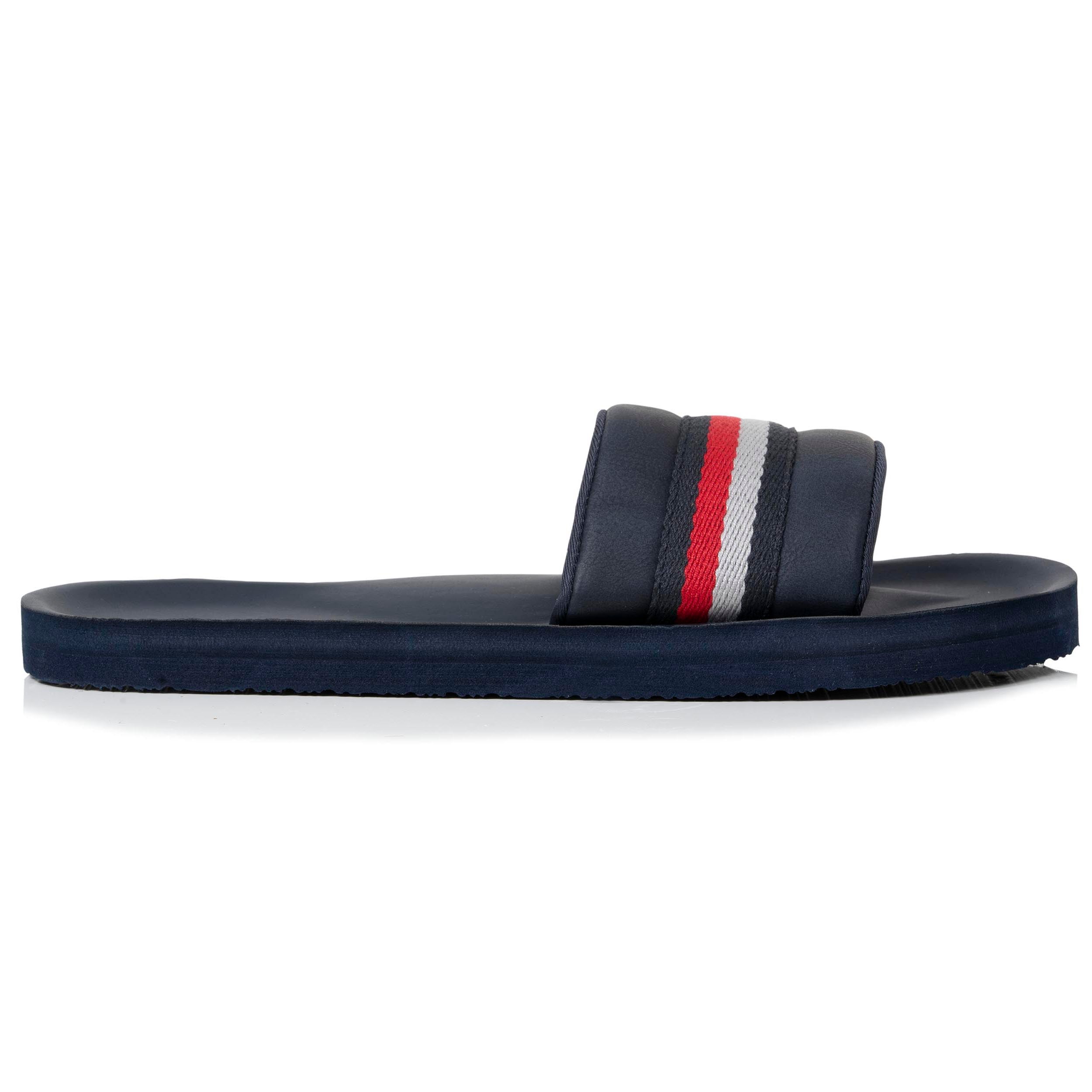 isotoner-mules-claquettes-homme-moul-es-bleu-rouge image 8