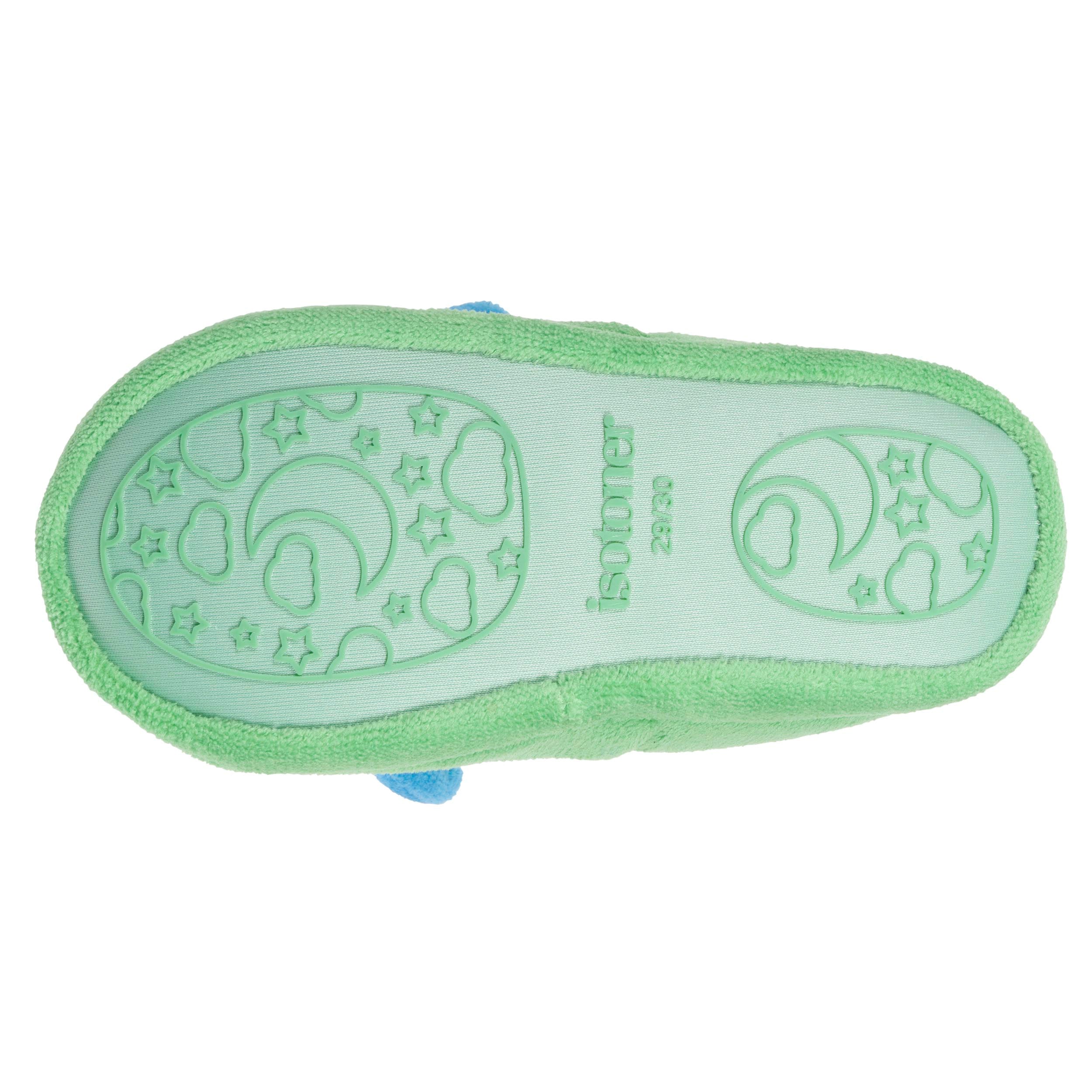 isotoner-chaussons-slippers-enfant-micro-ponge-vert-monstre-gar-on image 4