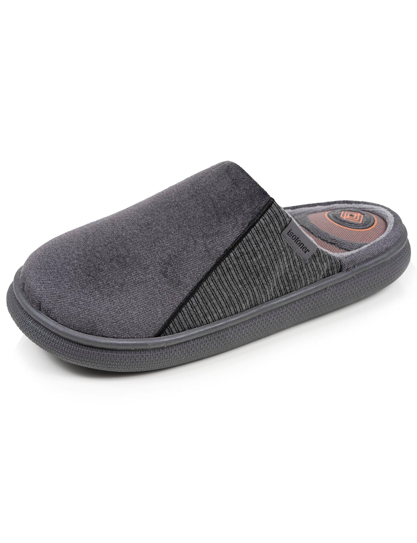 isotoner-chaussons-mules-homme-bloup-gris-chin image 6