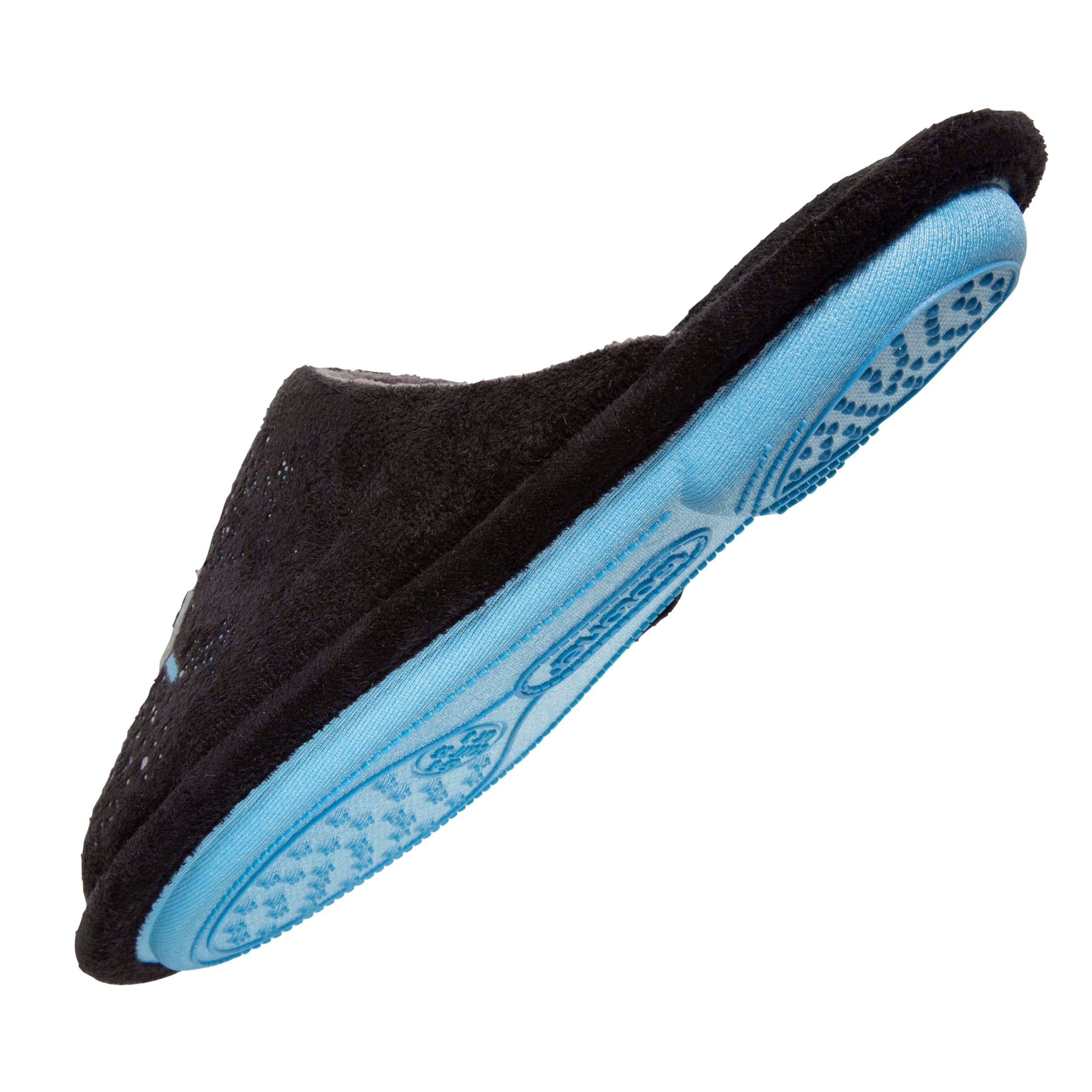 isotoner-chaussons-mules-plates-junior-noir-logo image 5