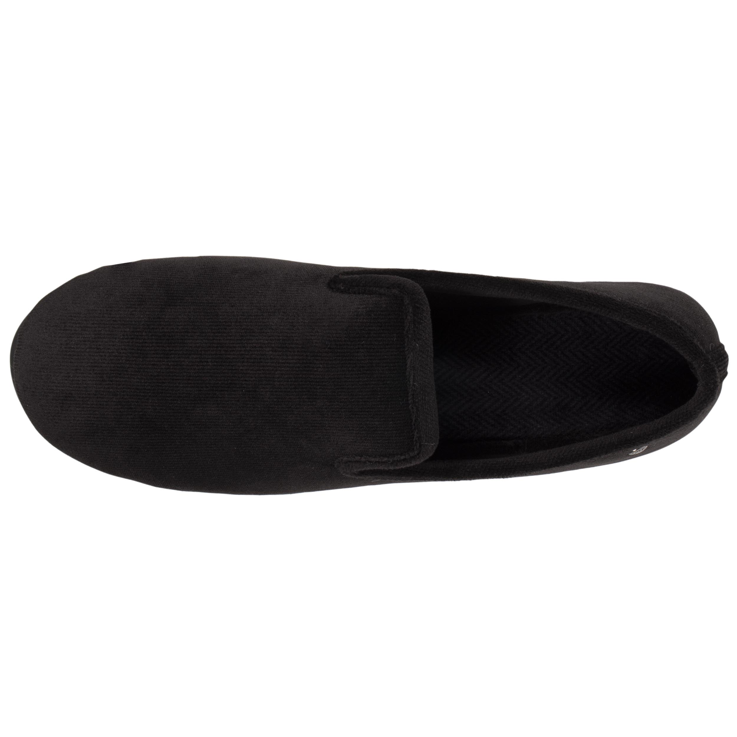 isotoner-chaussons-charentaises-homme-velours-noir-everywear image 2