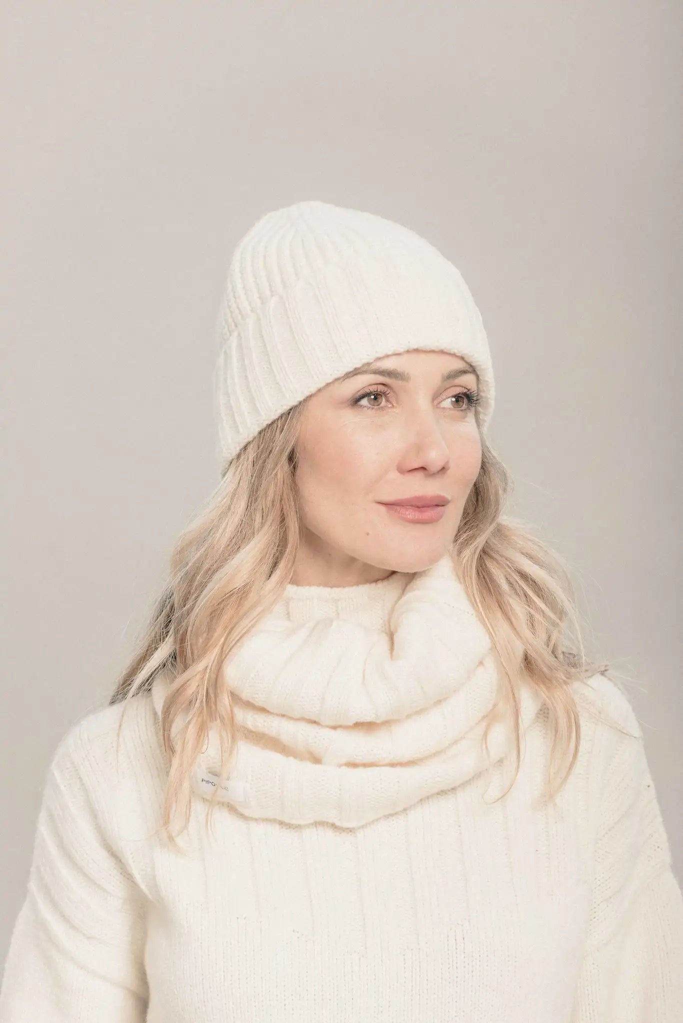 pipolaki-snood-serac-100-laine-cru-mixte image 3
