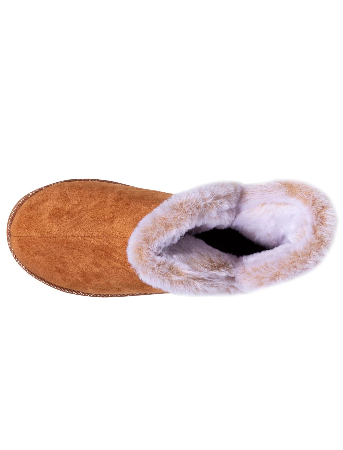 isotoner-chaussons-bottillons-femme-su-dine-camel-fourrure image 7