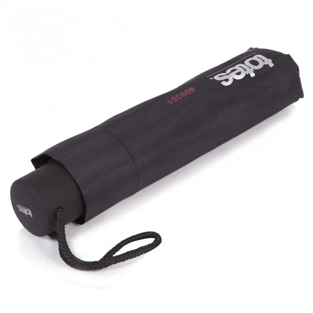 isotoner-parapluie-classique-noir-pliant-22-5-cm-8-baleines-acier image 1