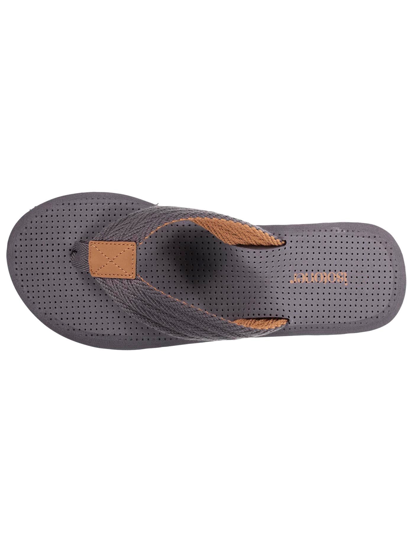 isotoner-tongs-homme-tige-corde-gris-semelle-confort image 7