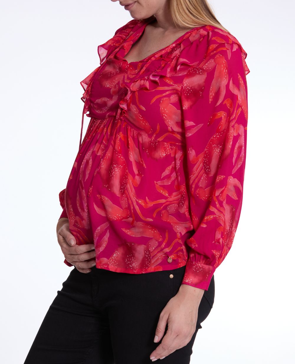 cache-c-ur-blouse-grossesse-et-allaitement-nori-multico image 1