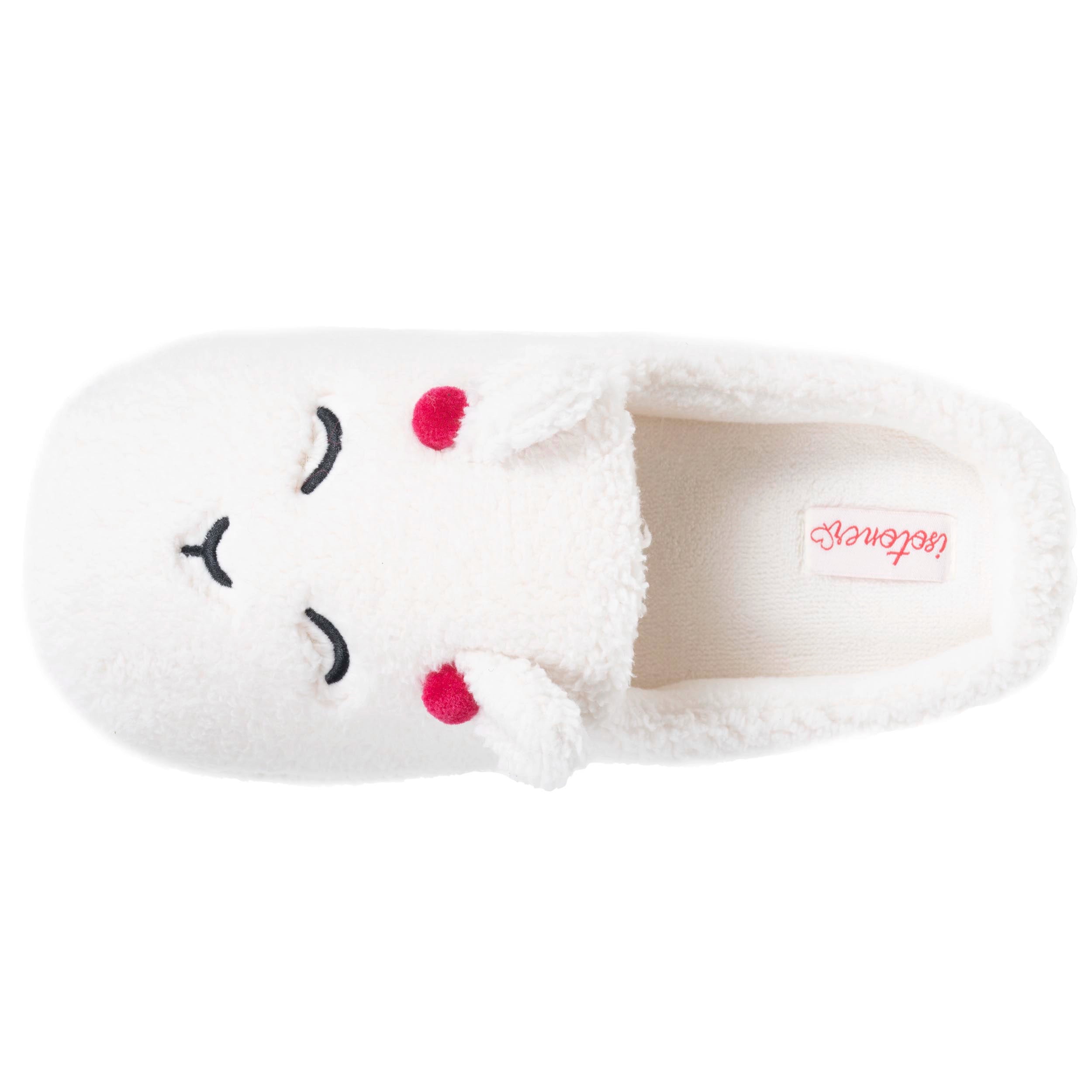 isotoner-chaussons-mules-femme-sherpa-lama-ivoire image 2