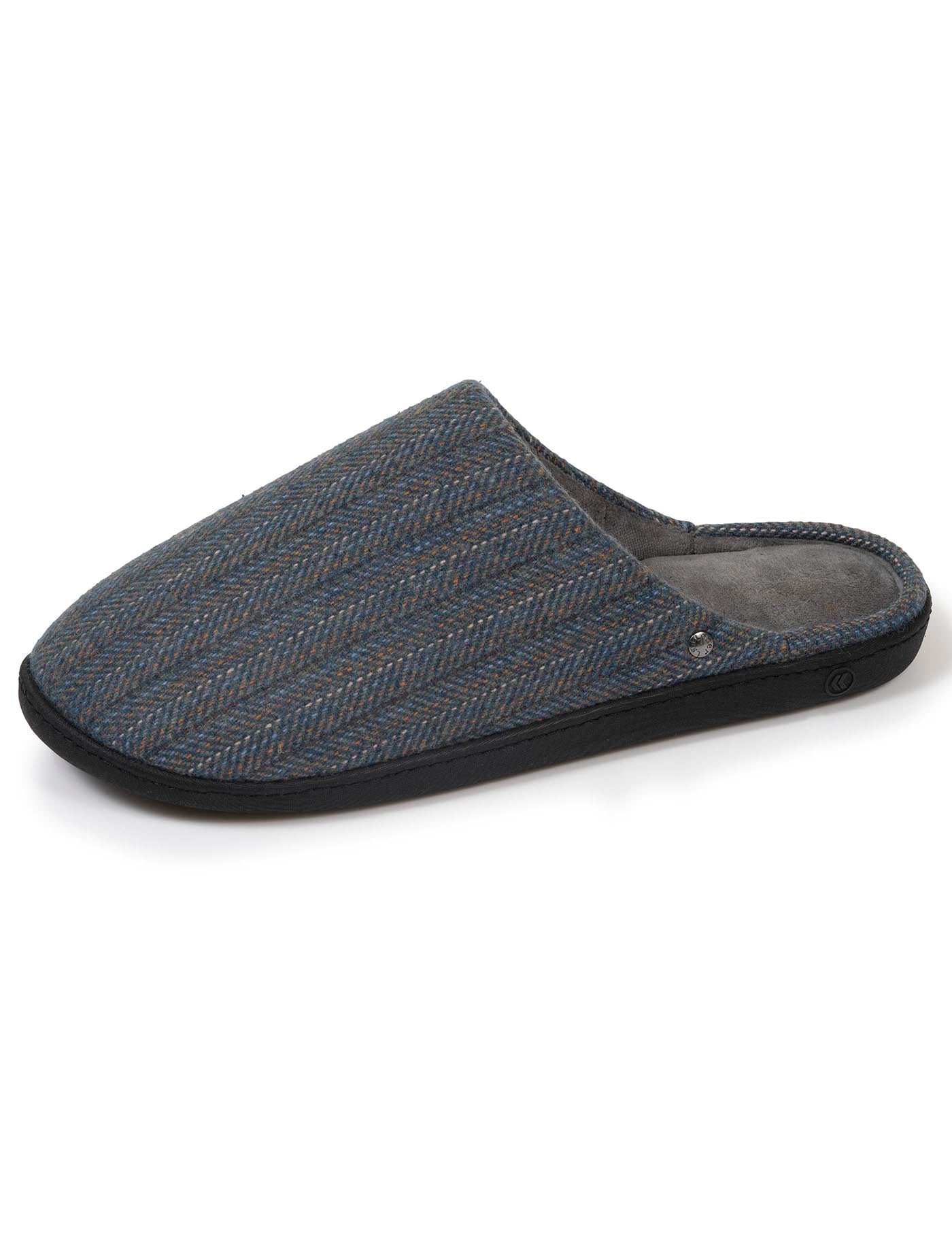 isotoner-mules-chaussons-homme-chevrons-bleus-ergonomiques image 6