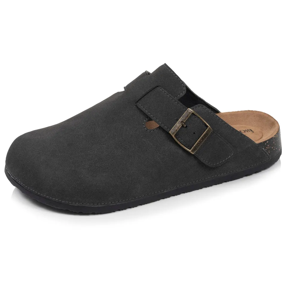 isotoner-mules-sabots-homme-gris-everywear image 1