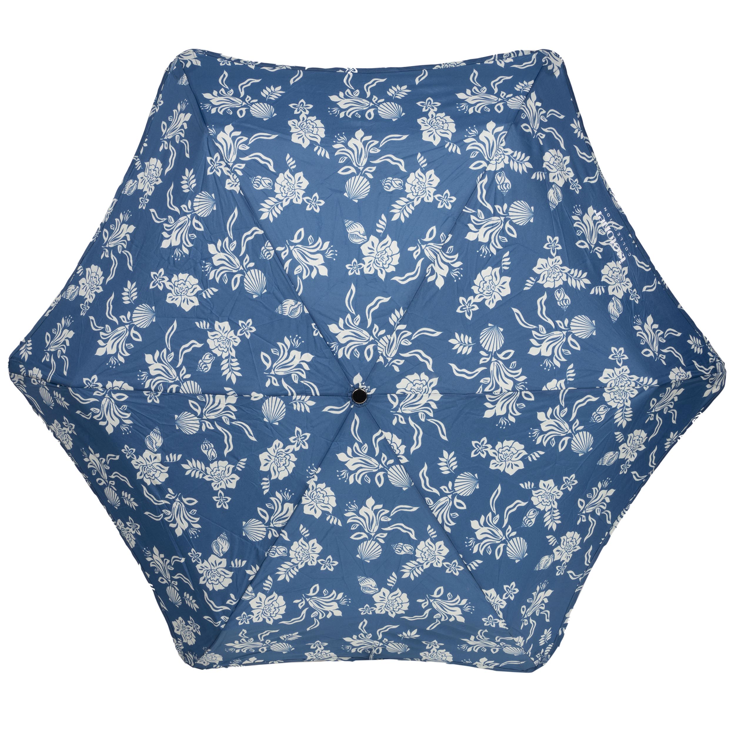 isotoner-parapluie-x-tra-solide-23-cm-coquillage-bleu image 3