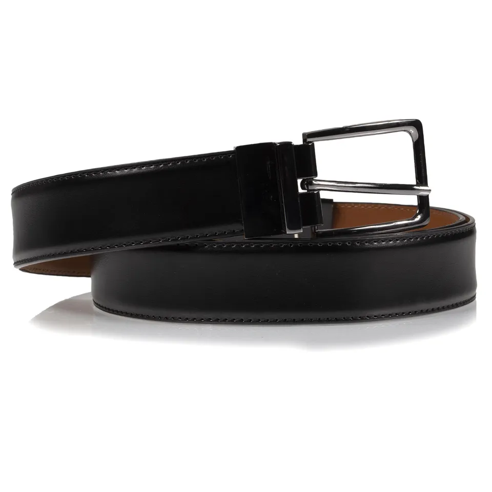 isotoner-ceinture-homme-2-en-1-noir-cognac image 1