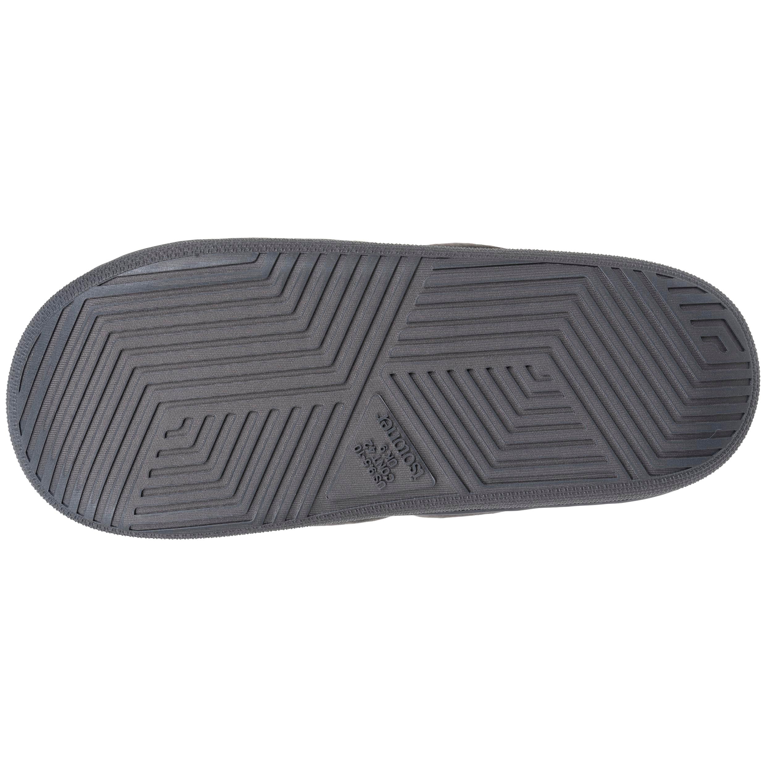 isotoner-chaussons-mules-homme-bloup-gris-velours-confort image 5