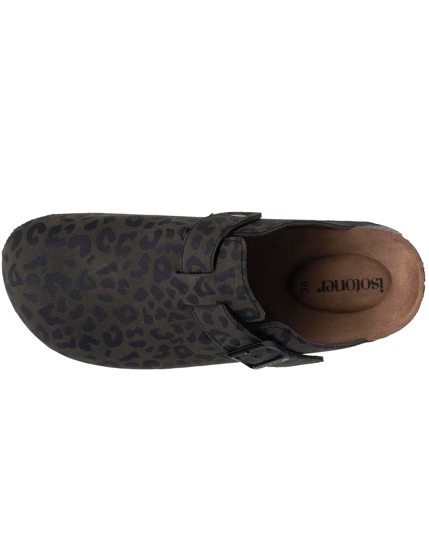 isotoner-mules-sabots-femme-kaki-l-opard image 7