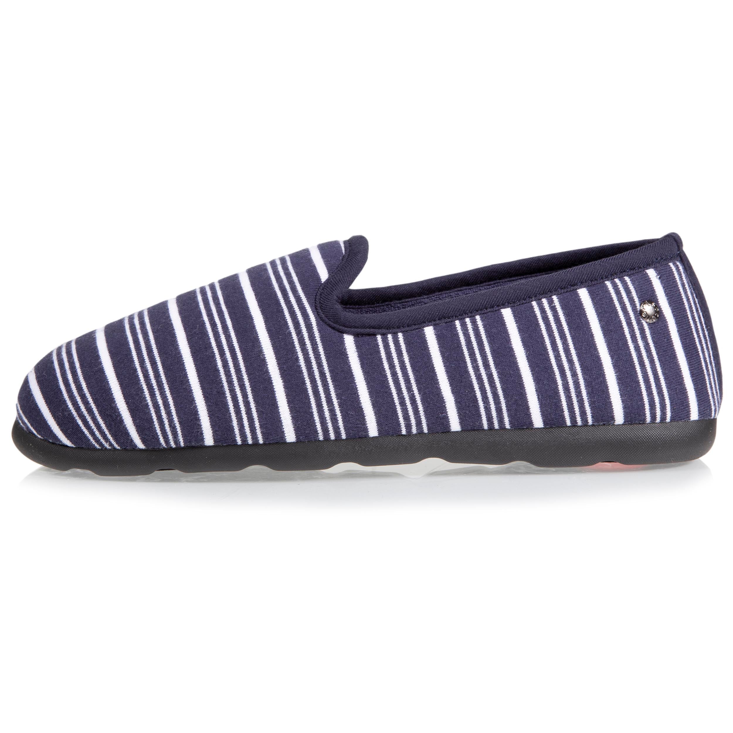 isotoner-chaussons-charentaises-femme-bleu-marine-marini-re image 3