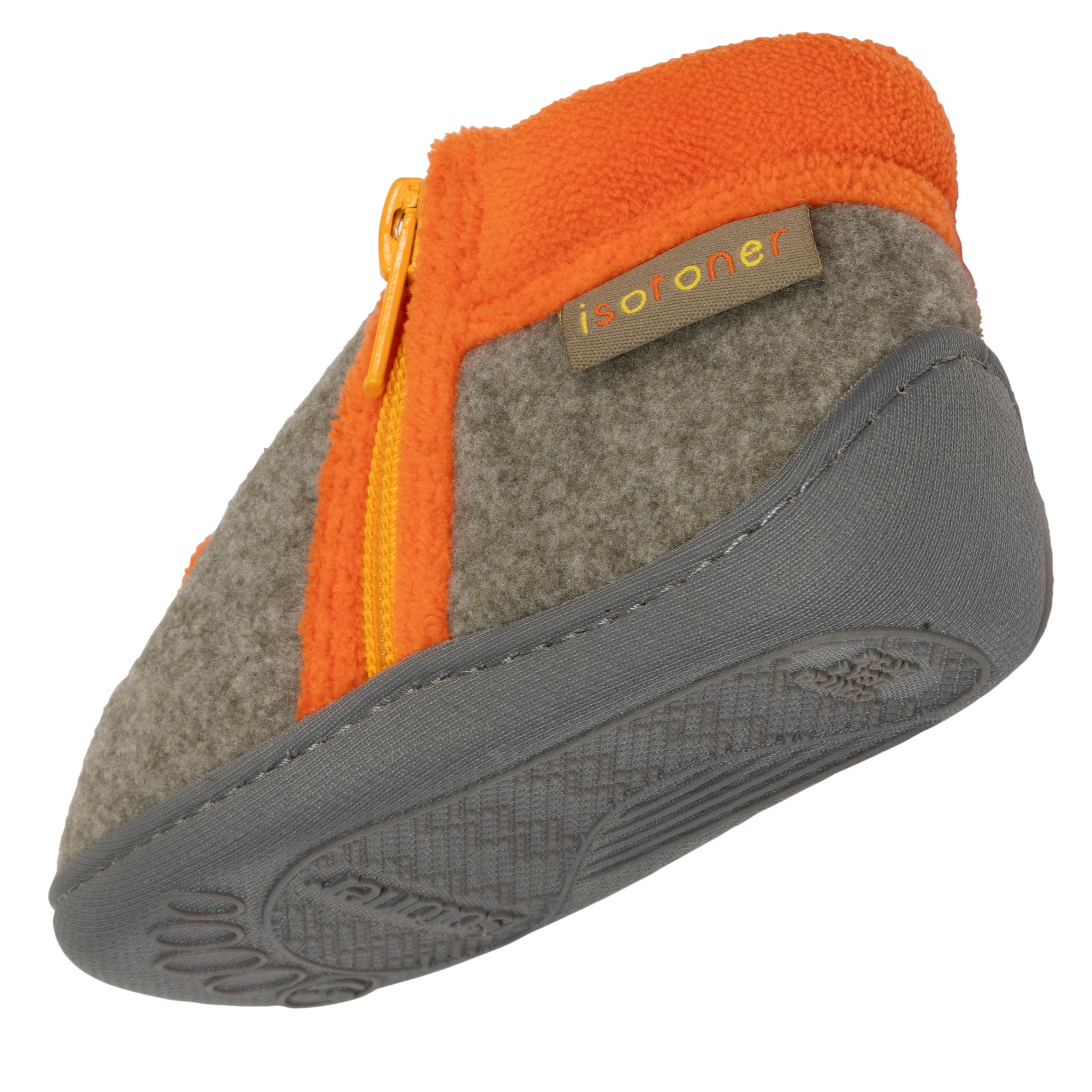 isotoner-chaussons-bottillons-zip-b-b-kaki-chin image 5