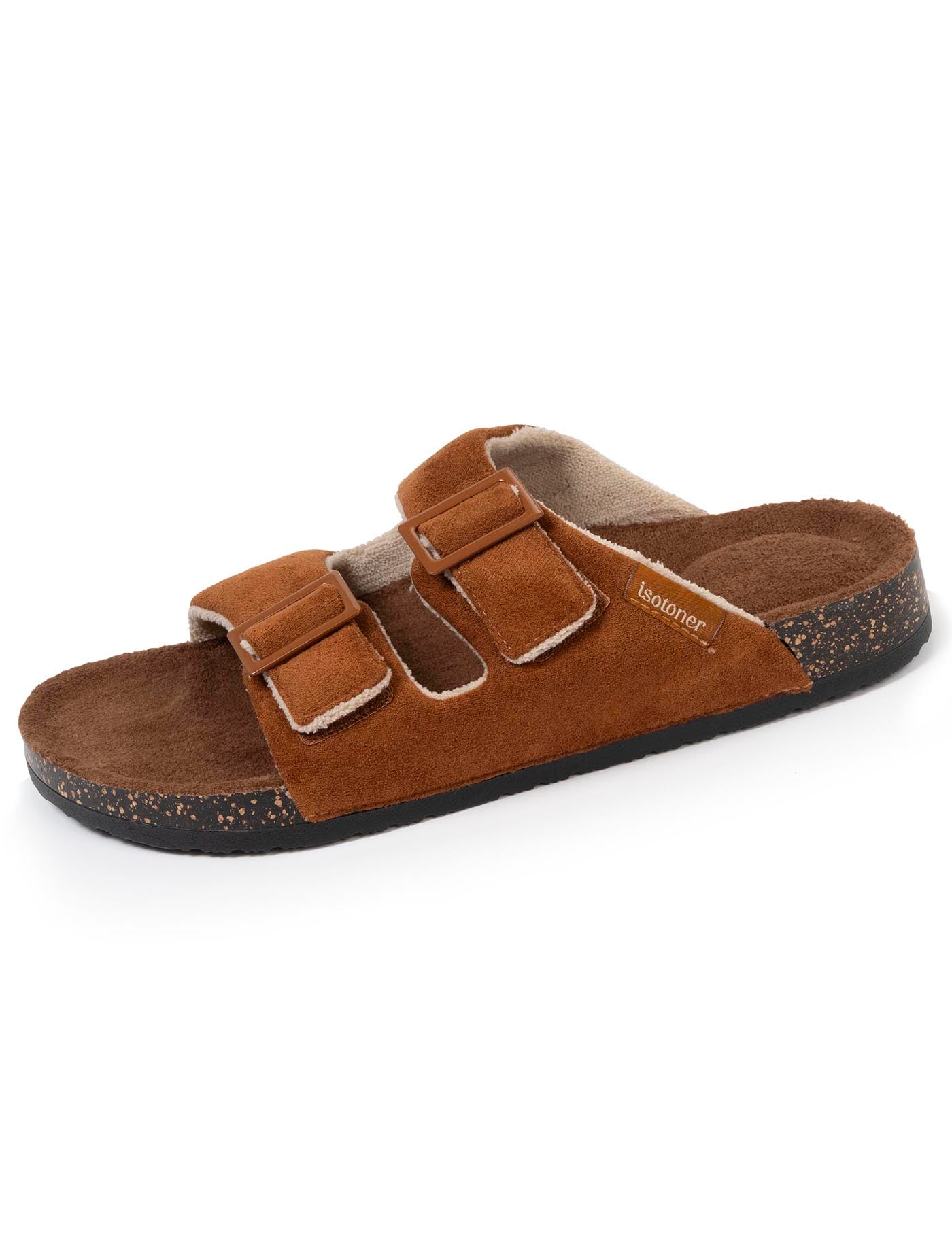 isotoner-chaussons-sandales-homme-confort-camel image 6