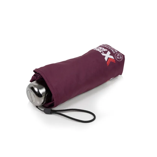 isotoner-parapluie-mini-x-tra-solide-alpha-17-5-cm-prune image 1