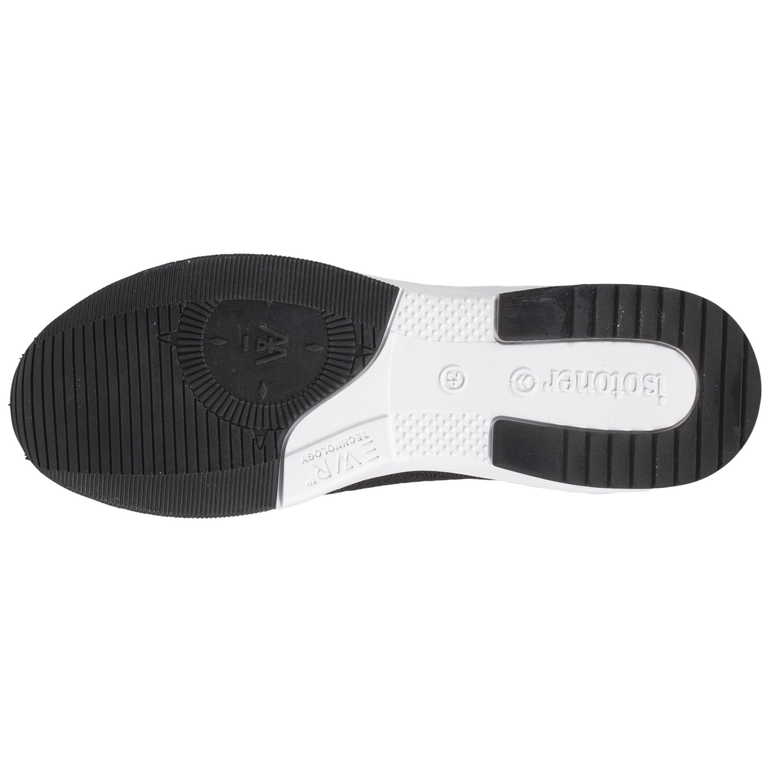 isotoner-baskets-confort-homme-slip-on-lacets-noir-everywear image 4