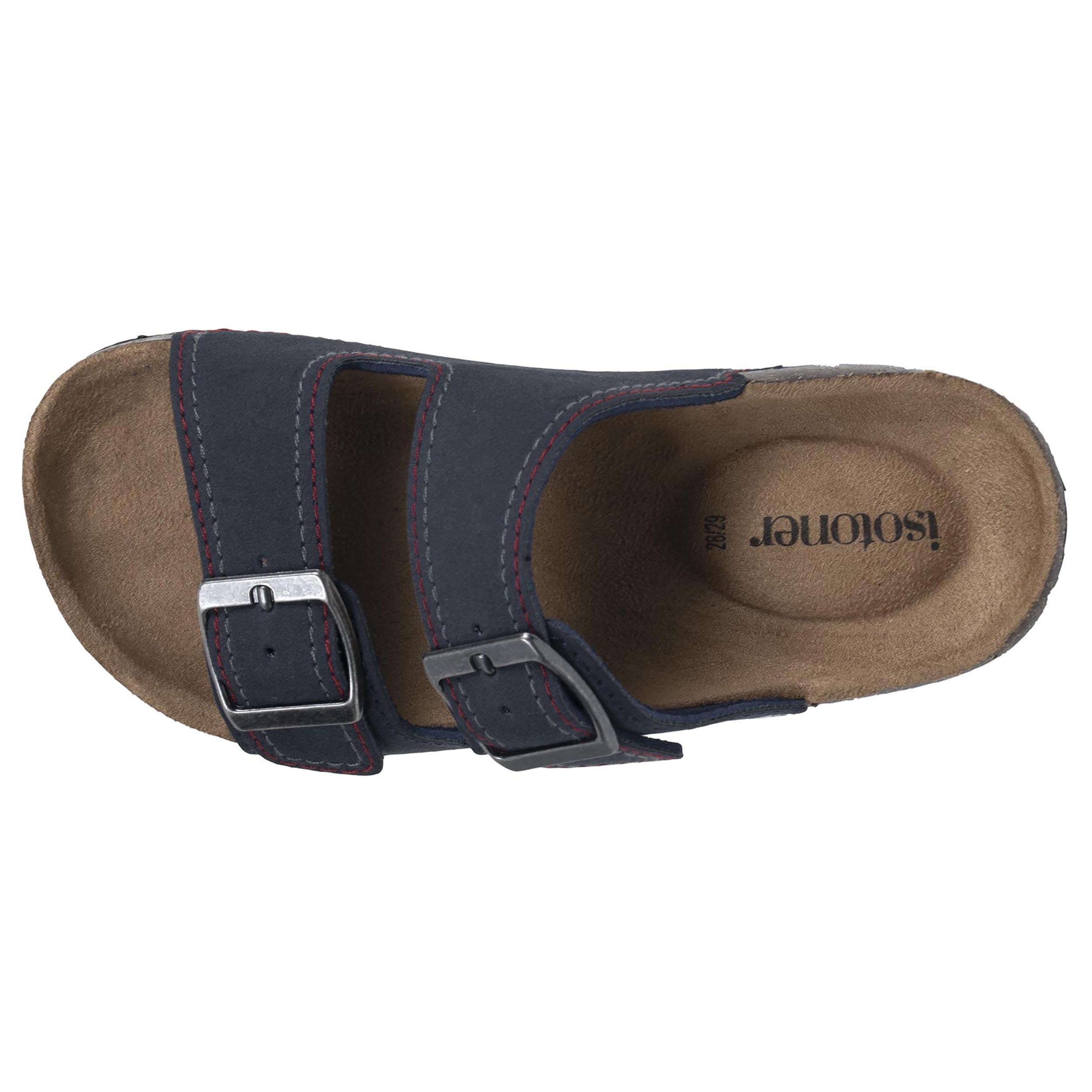 isotoner-mules-sandales-enfant-double-bride-marine image 2