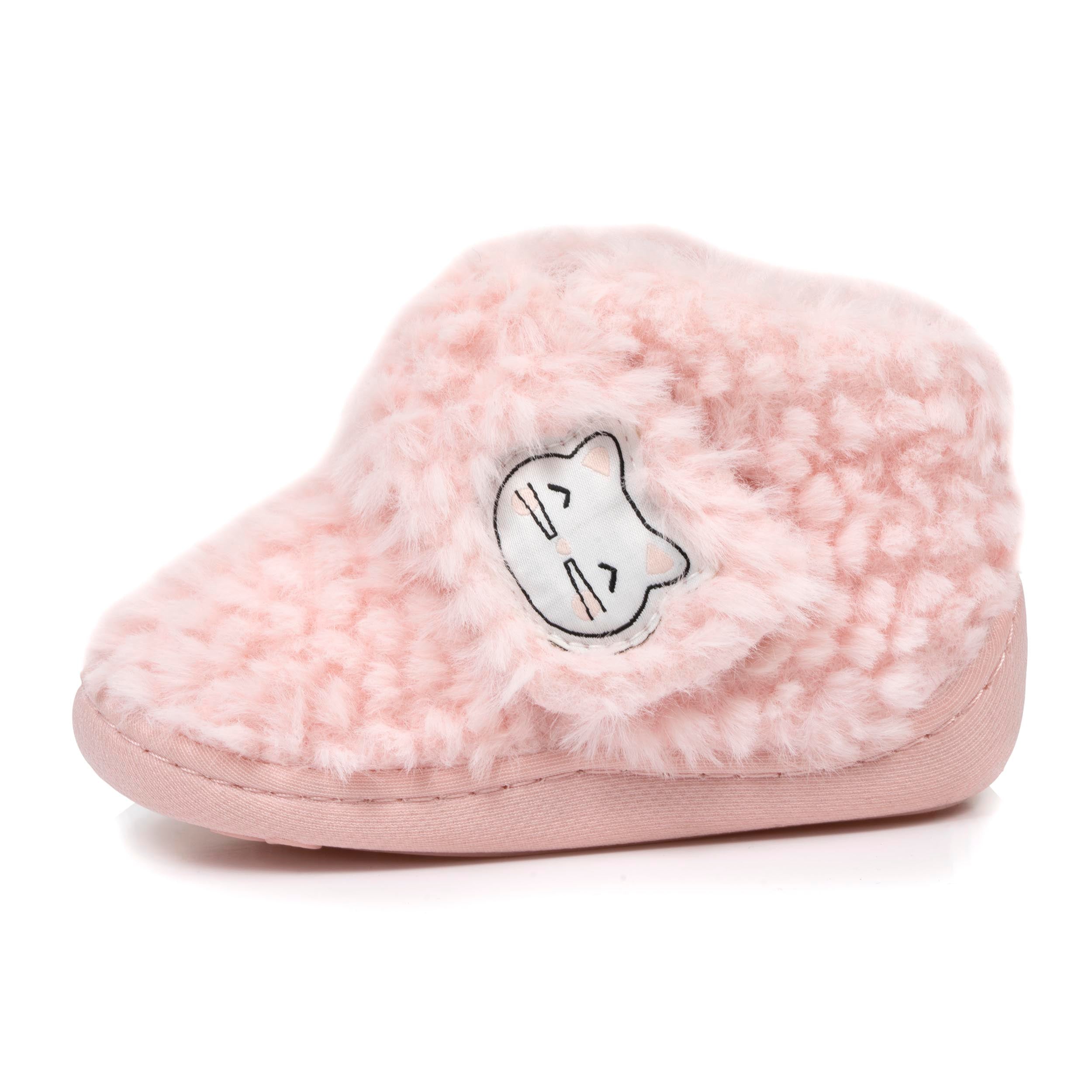 isotoner-chaussons-bottillons-scratch-b-b-rose-chat image 3