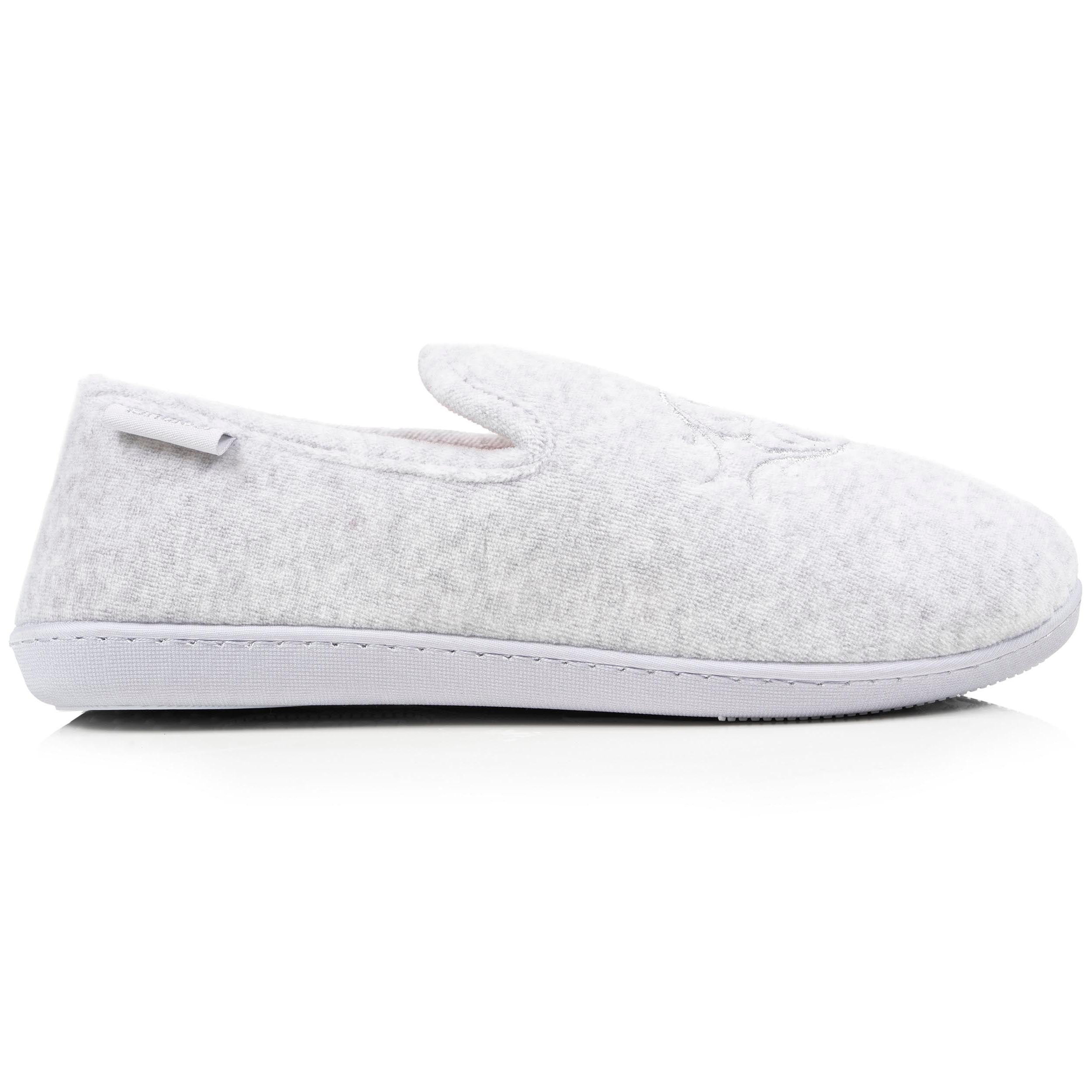 isotoner-chaussons-charentaises-femme-gris-chin-m-moire-de-forme image 8