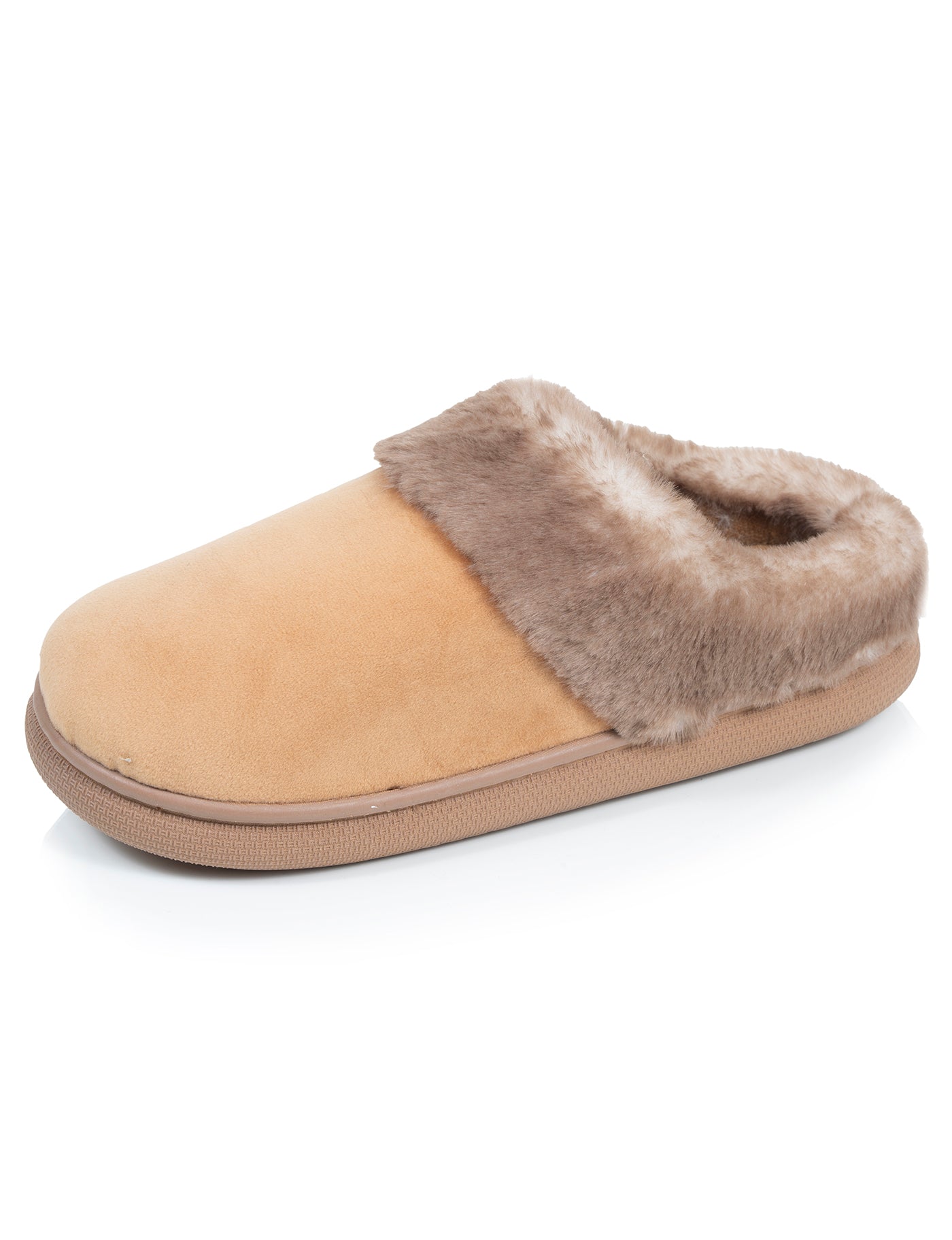 isotoner-chaussons-mules-femme-bloup-camel image 6