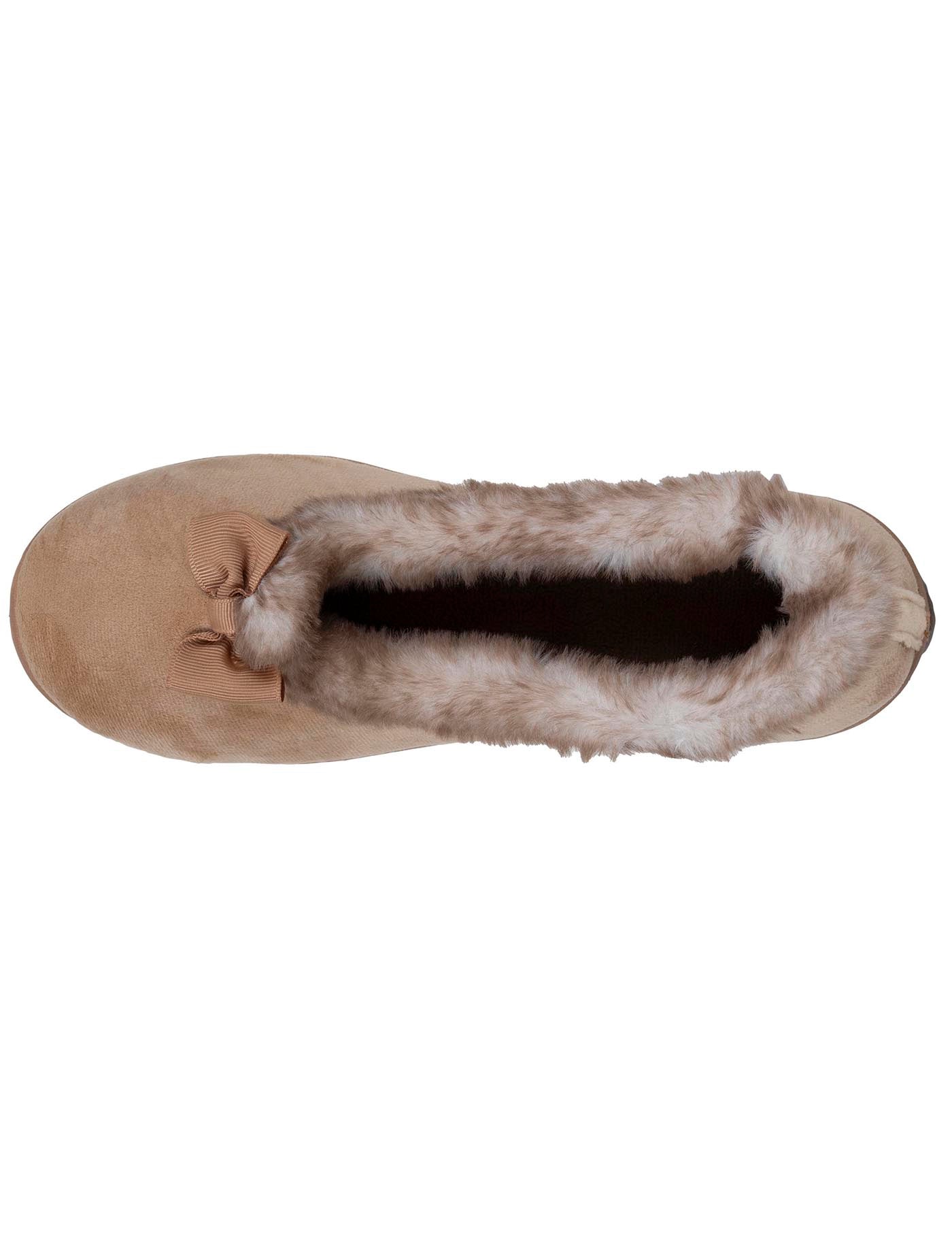 isotoner-chaussons-ballerines-recycl-es-femme-camel image 7