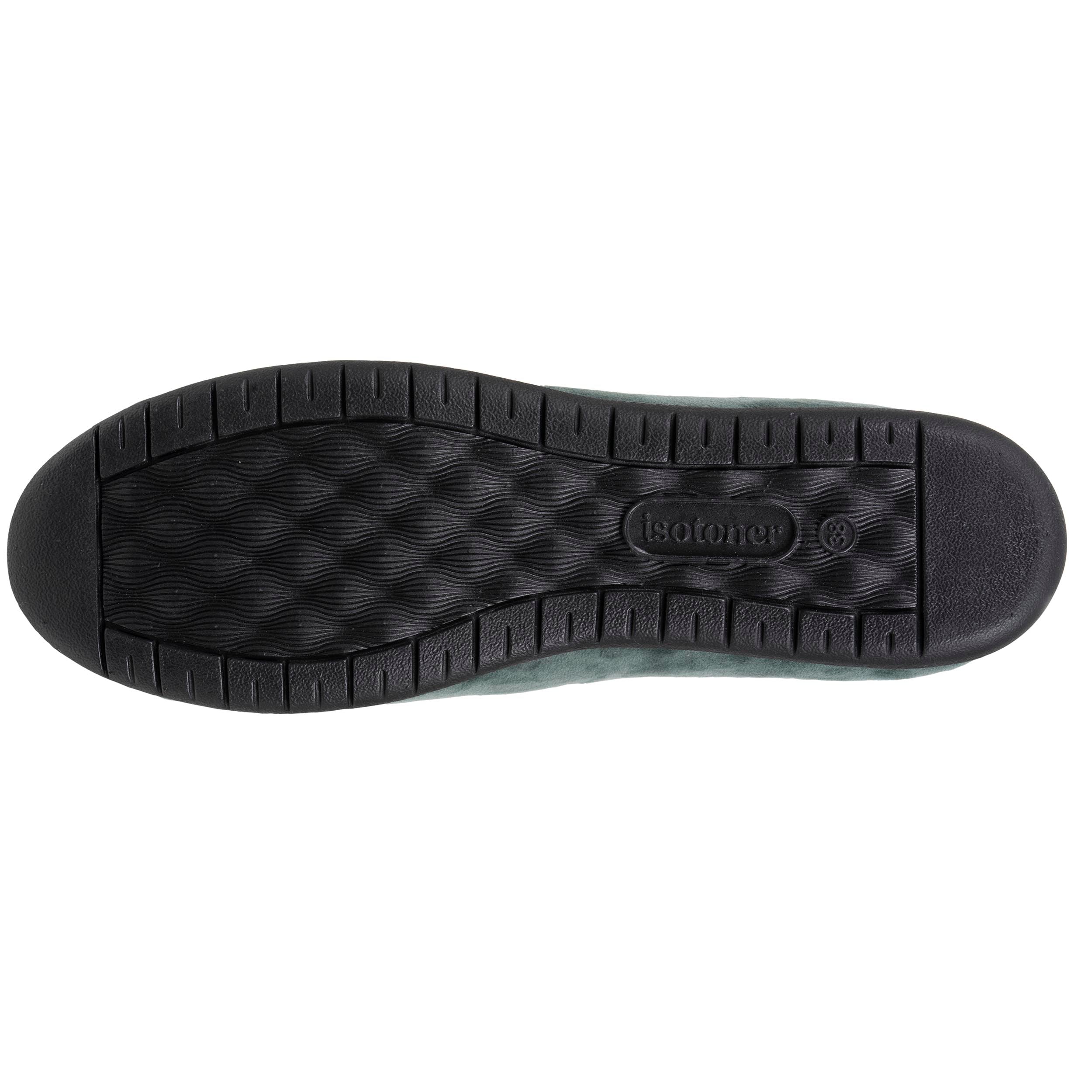 isotoner-chaussons-ballerines-femme-sauge-n-ud-iris image 5