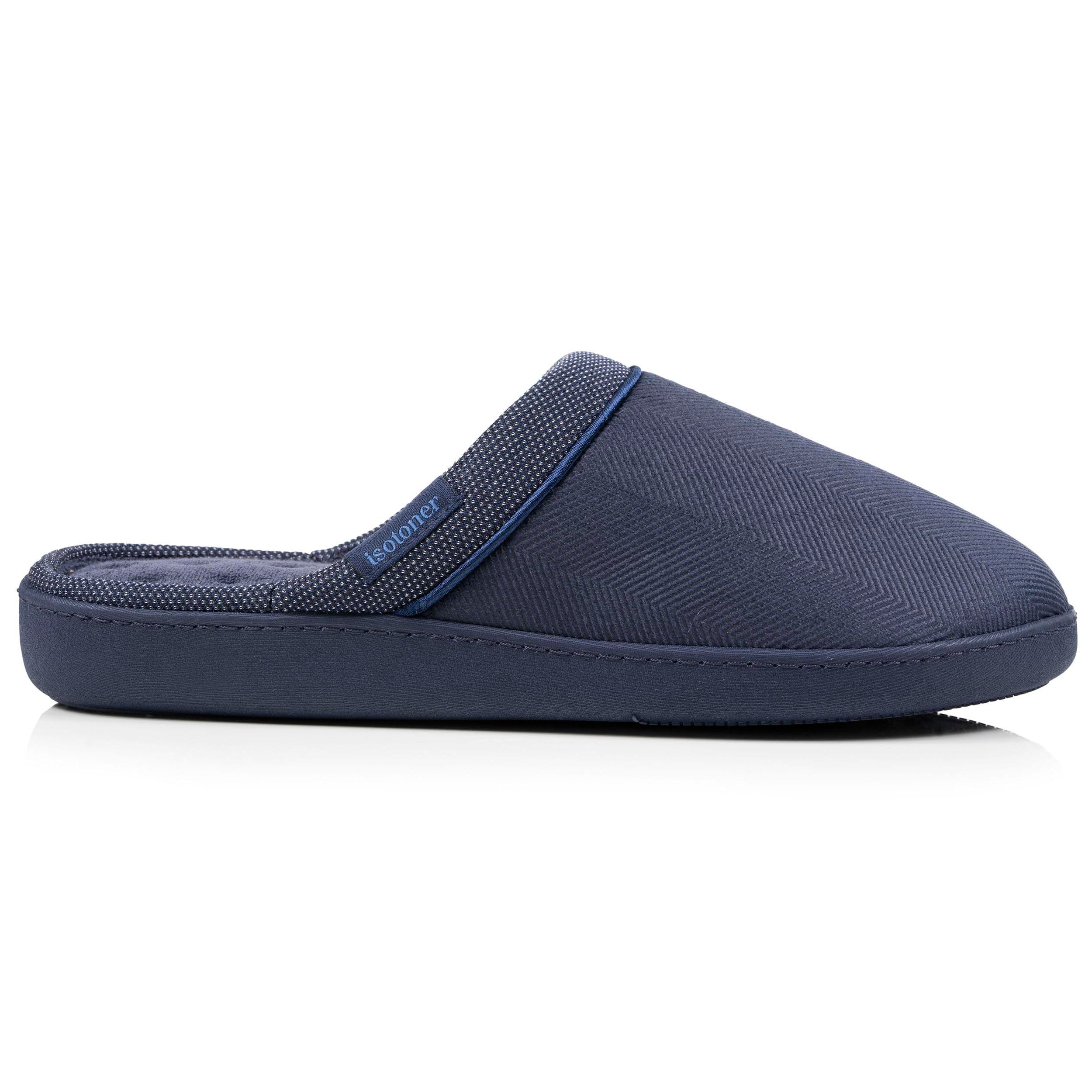 isotoner-chaussons-mules-homme-ergonomiques-marine-m-moire-de-forme image 8