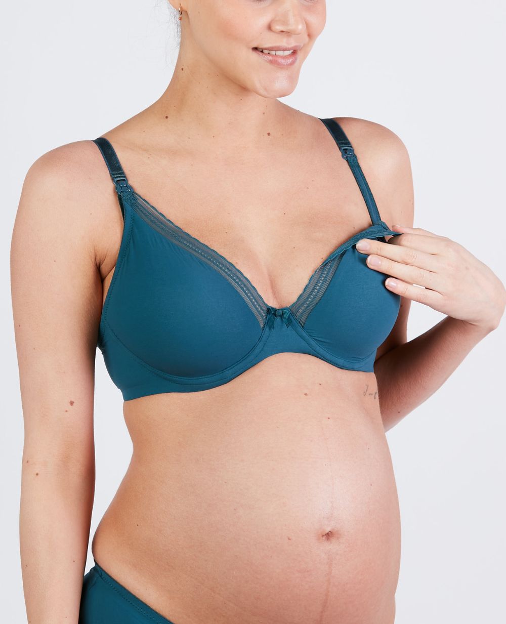cache-c-ur-soutien-gorge-de-grossesse-et-d-allaitement-milk-vert image 3