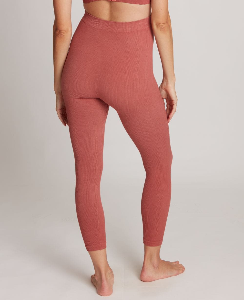cache-c-ur-legging-de-maternit-zo-terracota image 2