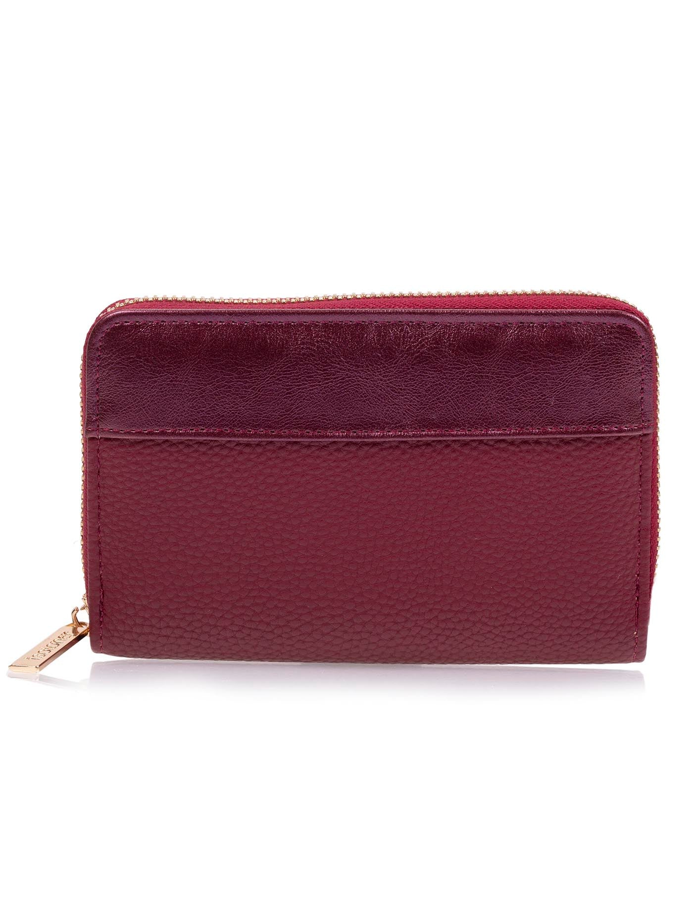 isotoner-portefeuille-femme-zipp-rouge-rfid image 6