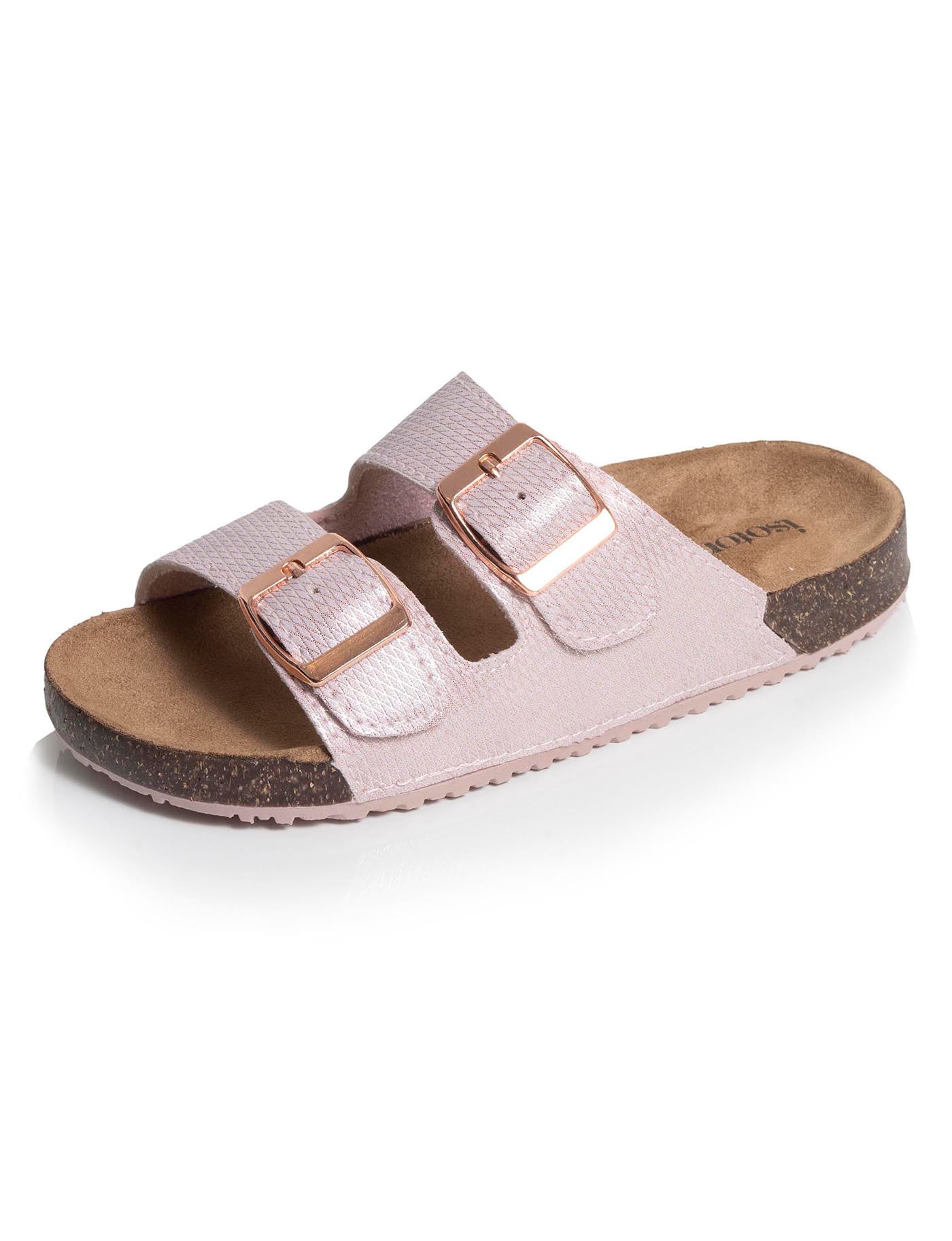 isotoner-mules-sandales-enfant-double-bride-rose image 6